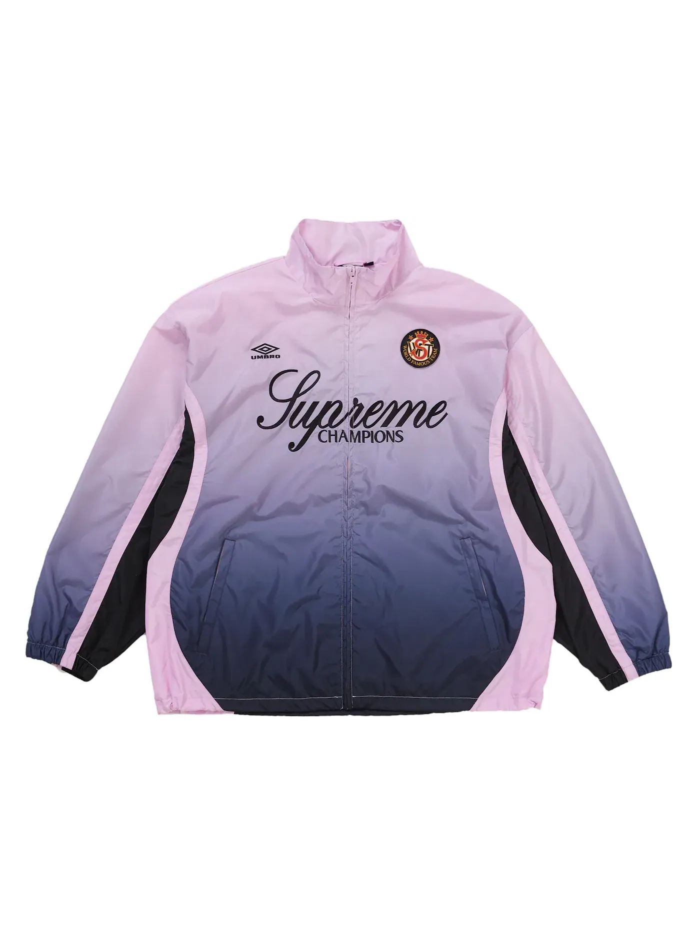 Мужская куртка-тренч с градиентом Umbro Gradient Track Jacket Supreme — изображение 1 из 3, розовый