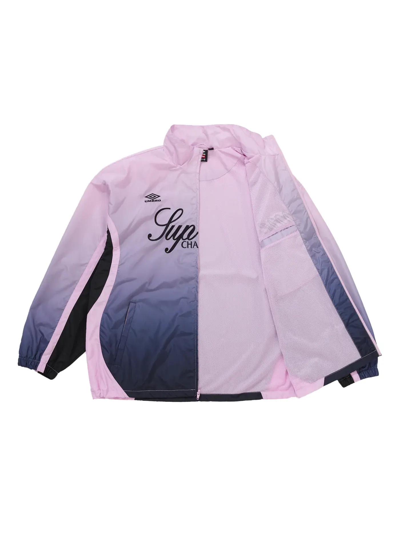 Мужская куртка-тренч с градиентом Umbro Gradient Track Jacket Supreme — изображение 2 из 3, розовый