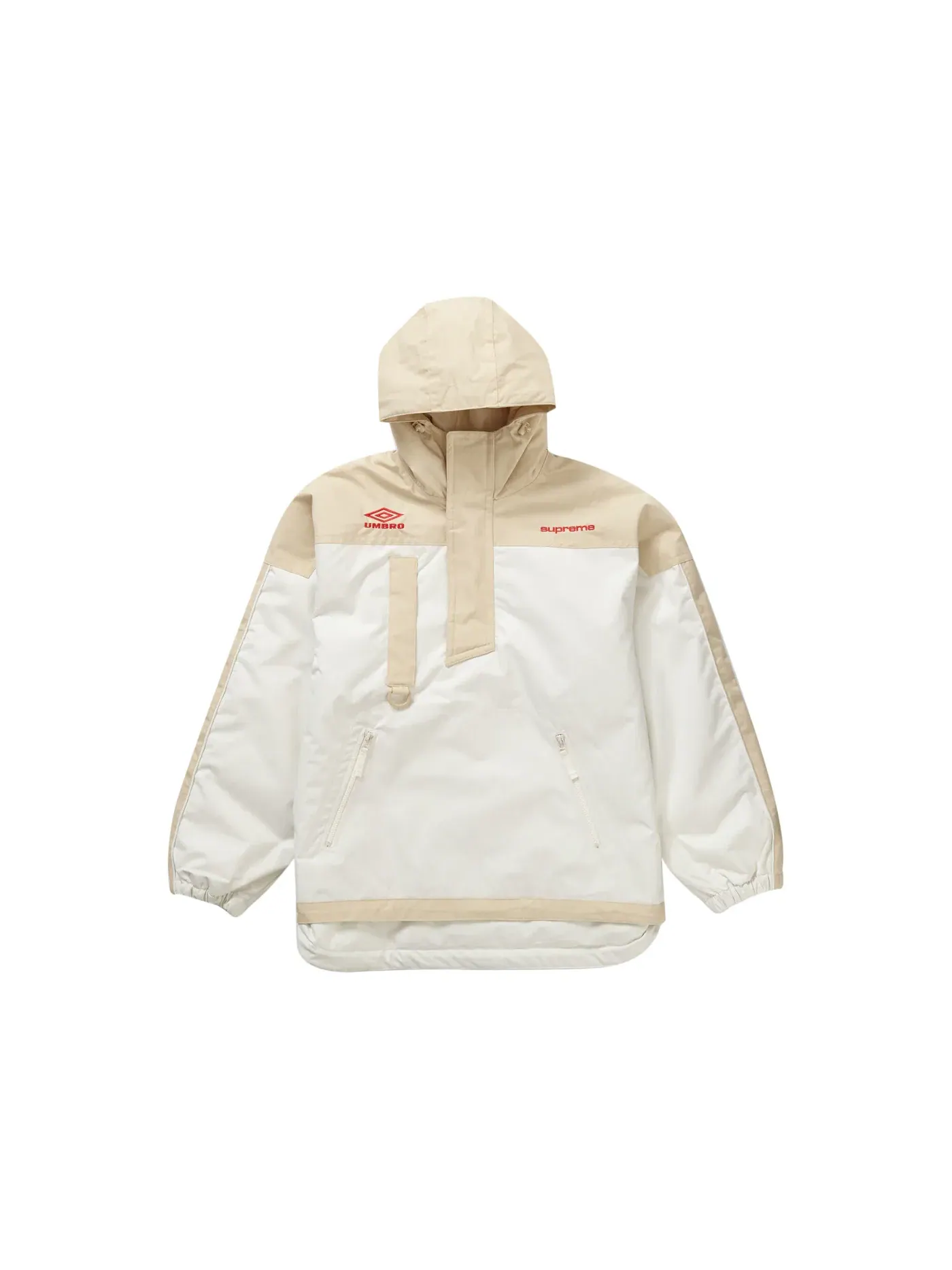 Мужская куртка-анорак с капюшоном Supreme Umbro Hooded Anorak — изображение 1 из 2, белый