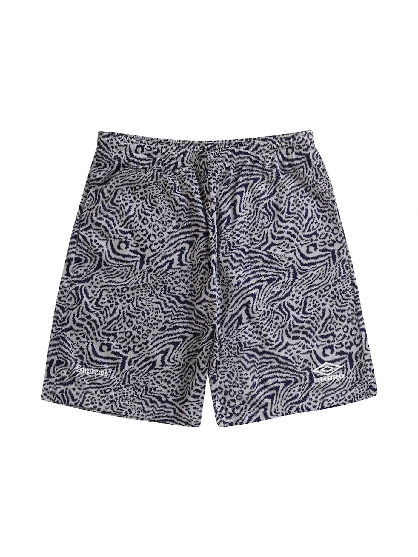 Мужские шорты с принтом Supreme Umbro Short — изображение 1 из 2, темно-синий
