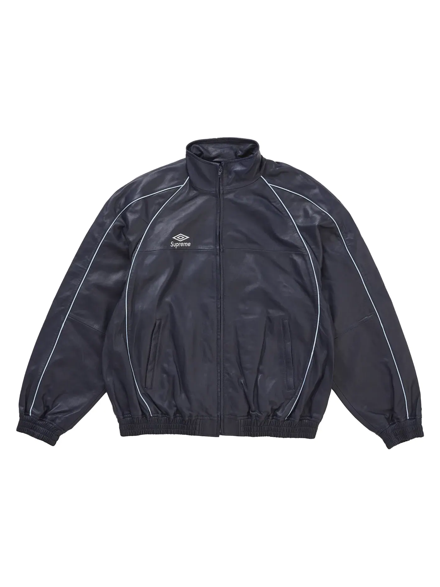Мужская куртка из натуральной кожи Navy Supreme — изображение 1 из 1