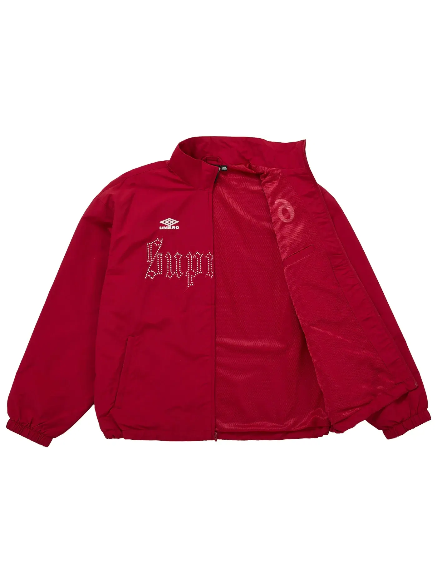 Мужская куртка из нейлона с принтом Rhinestone Supreme Umbro — изображение 2 из 3, красный