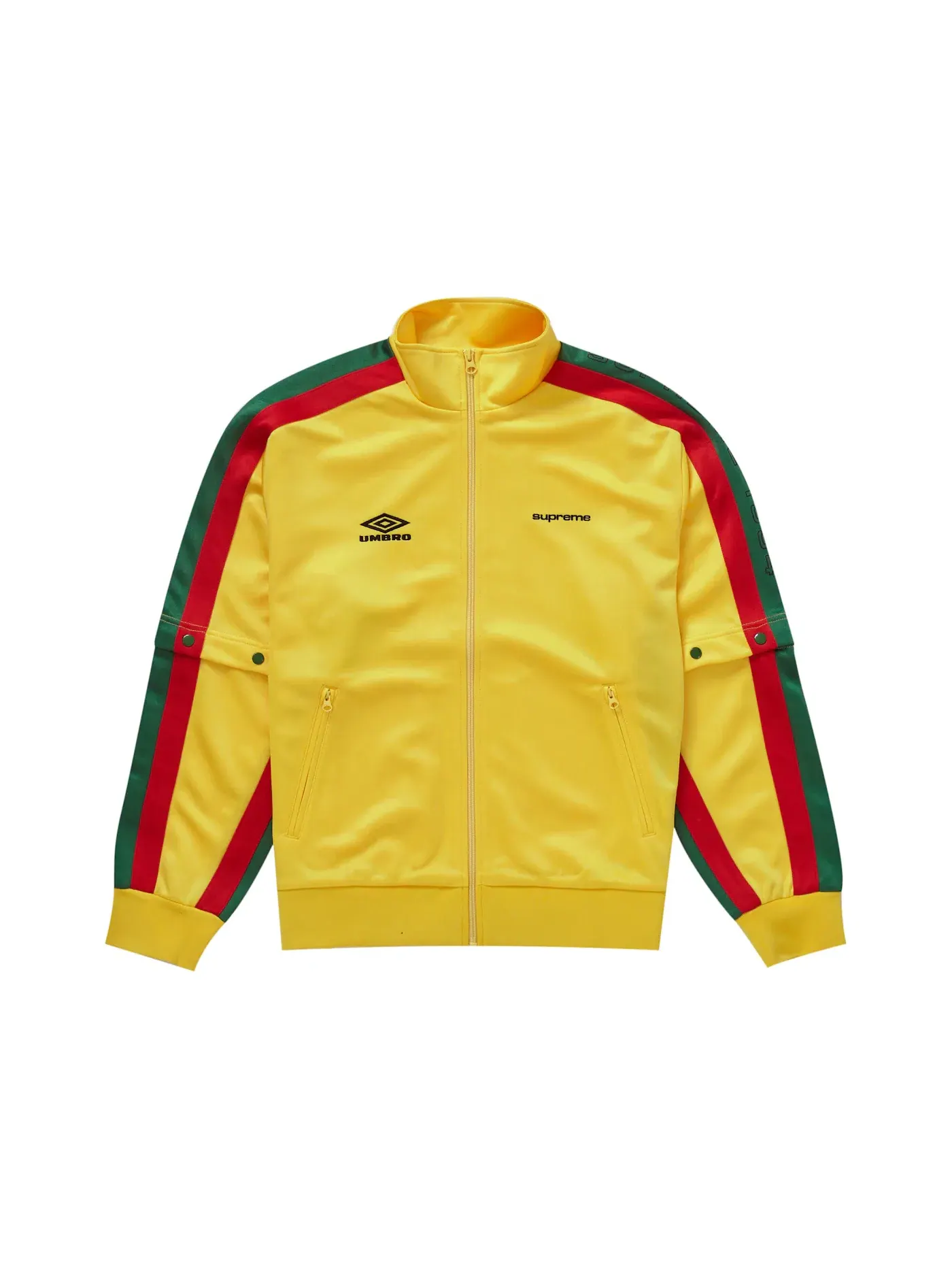 Мужская куртка с отстегивающимися рукавами Supreme Umbro Snap Sleeve Jacket — изображение 1 из 4, желтый