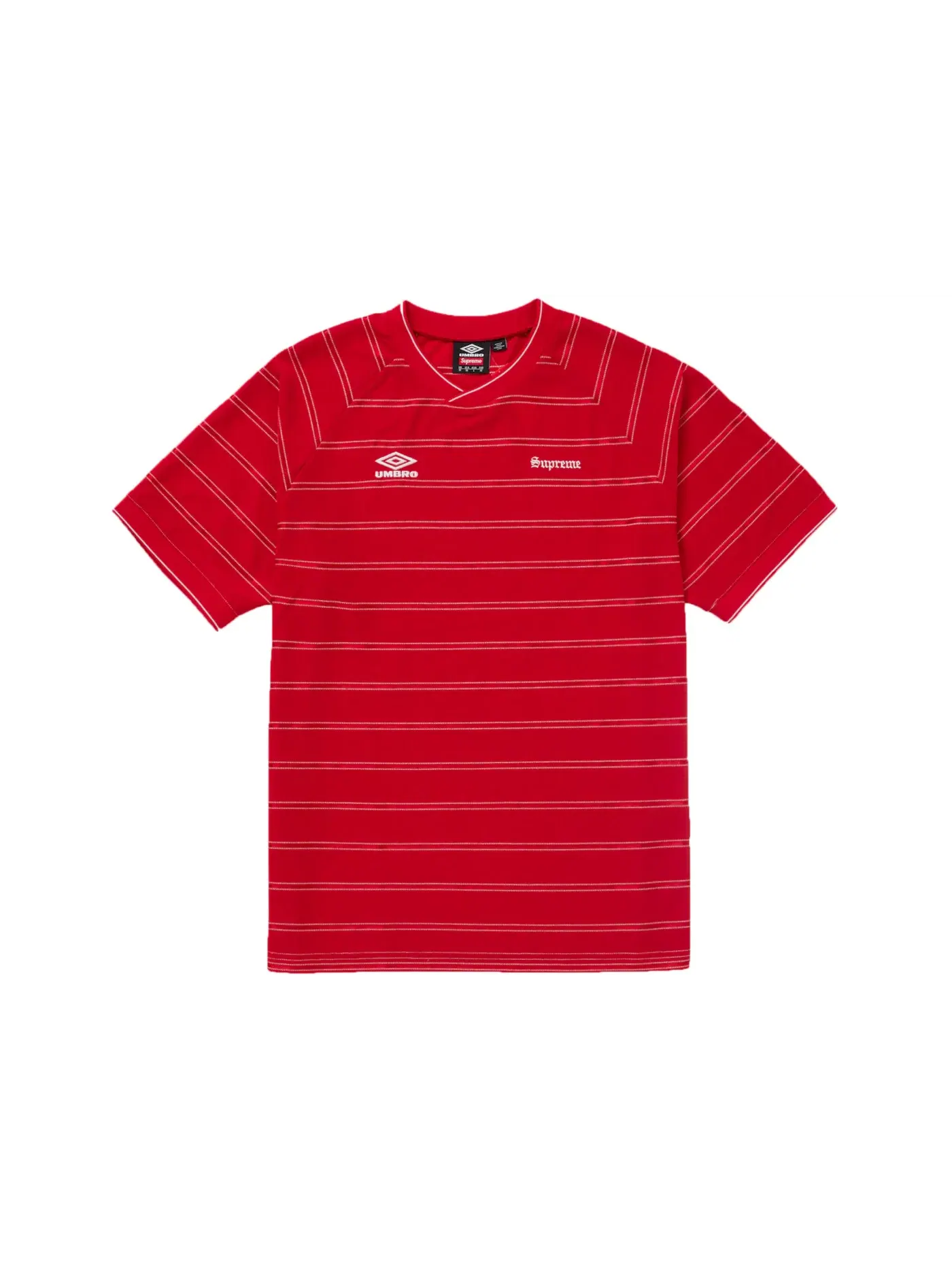 Мужская футболка с принтом Umbro Stripe Supreme — изображение 1 из 2, красный