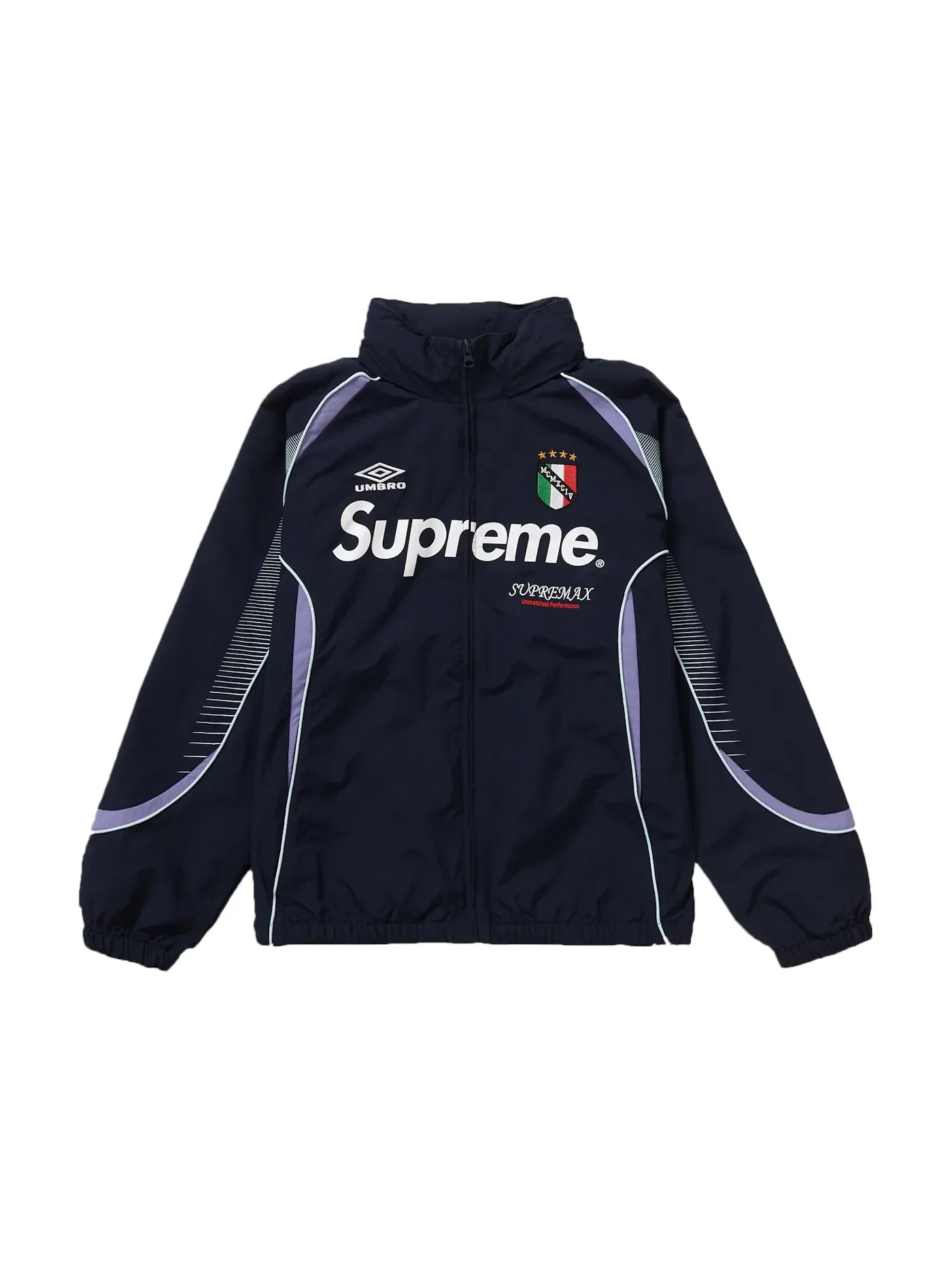 Мужская куртка-бомбер с длинным рукавом Umbro Track Jacket Supreme — изображение 1 из 3, темно-синий