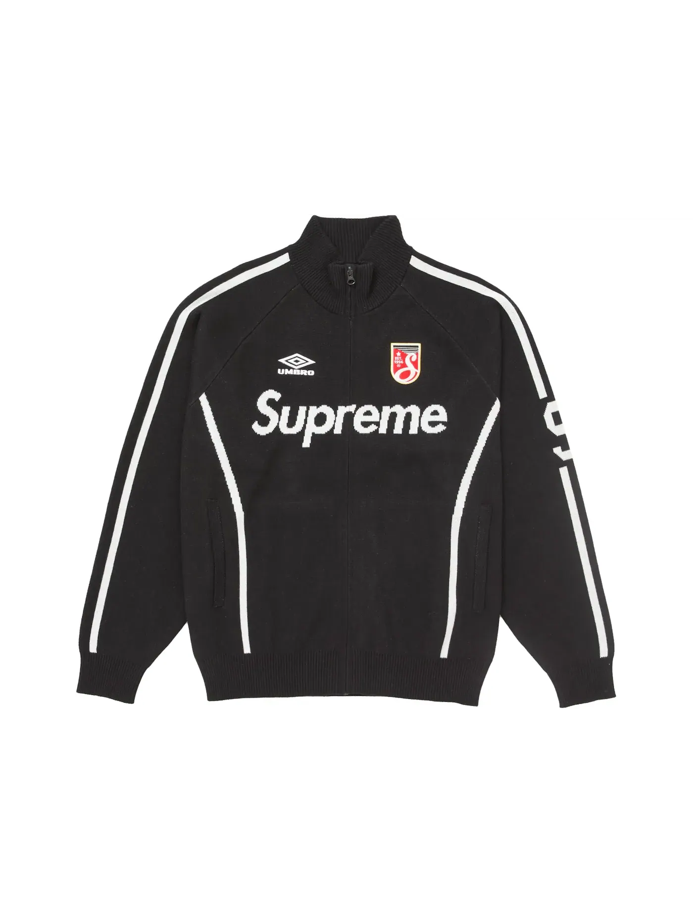 Мужской свитер на молнии с принтом Sweater Supreme — изображение 1 из 2, черный
