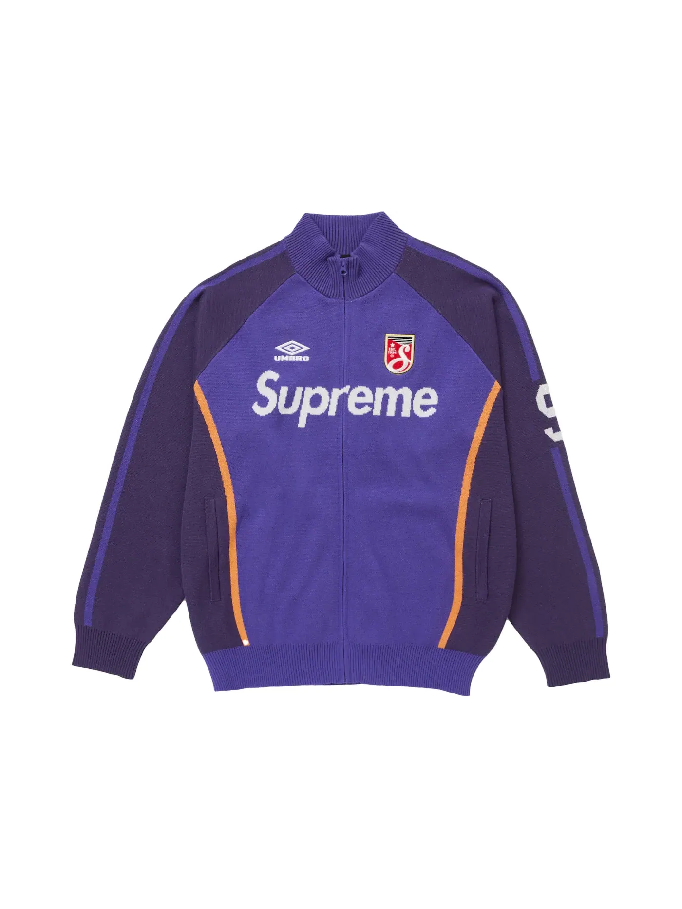 Мужской свитер с застежкой-молнией Umbro Zip Up Supreme — изображение 1 из 2, фиолетовый