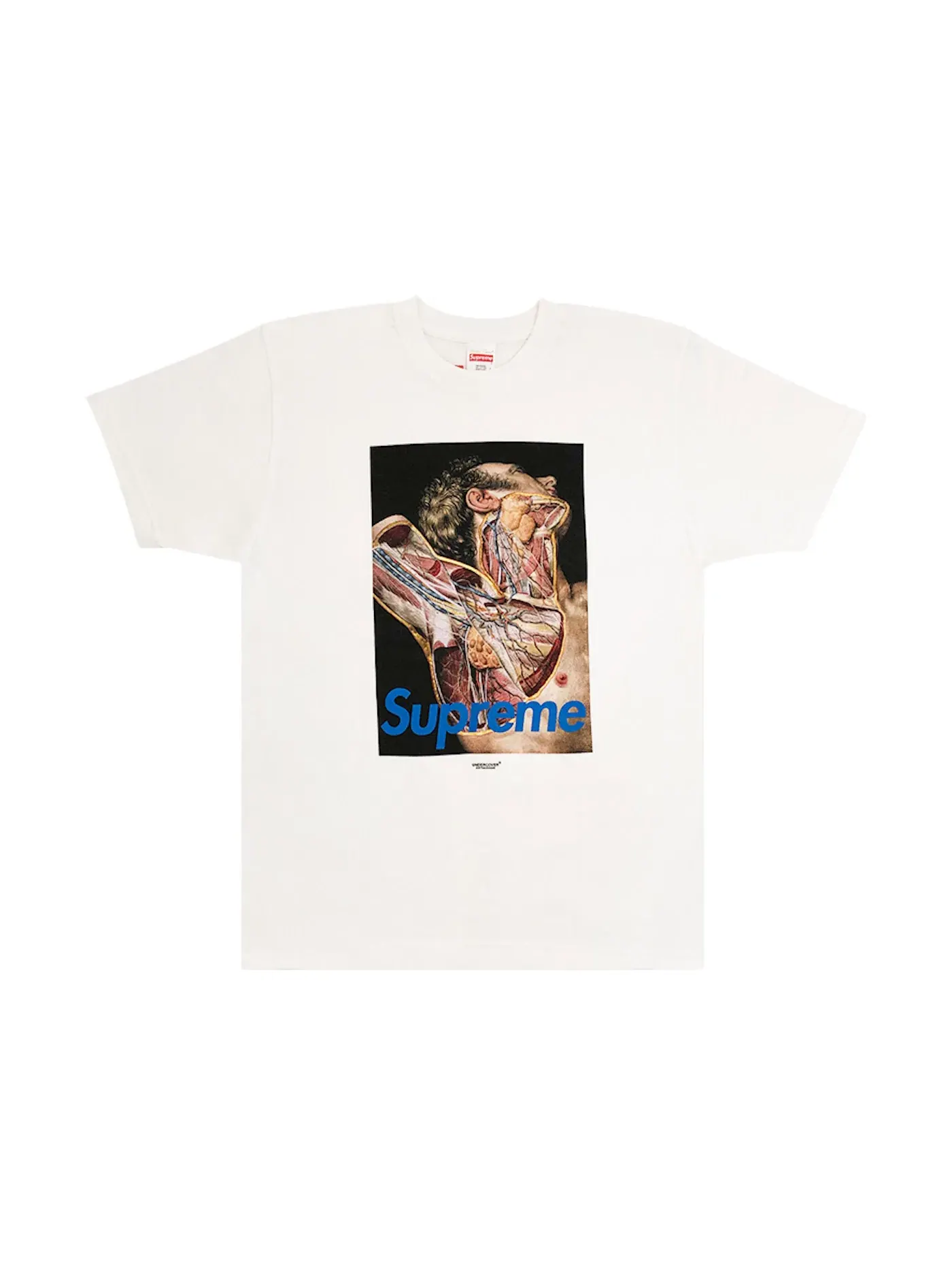 Мужская футболка с принтом Supreme Undercover Anatomy Tee — изображение 1 из 1, белый