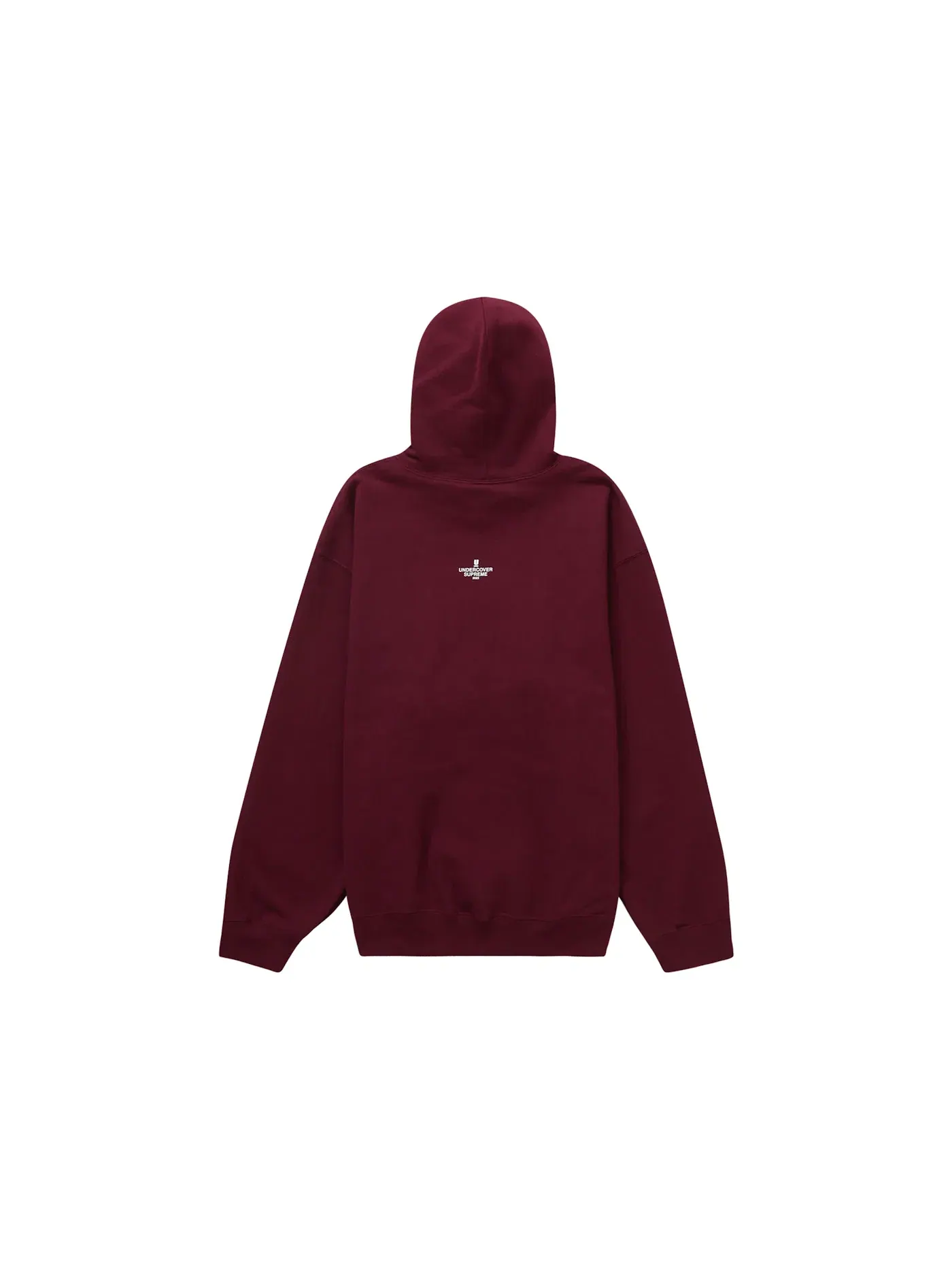 Мужская худи с капюшоном Supreme UNDERCOVER Anti You — изображение 2 из 2, бордовый