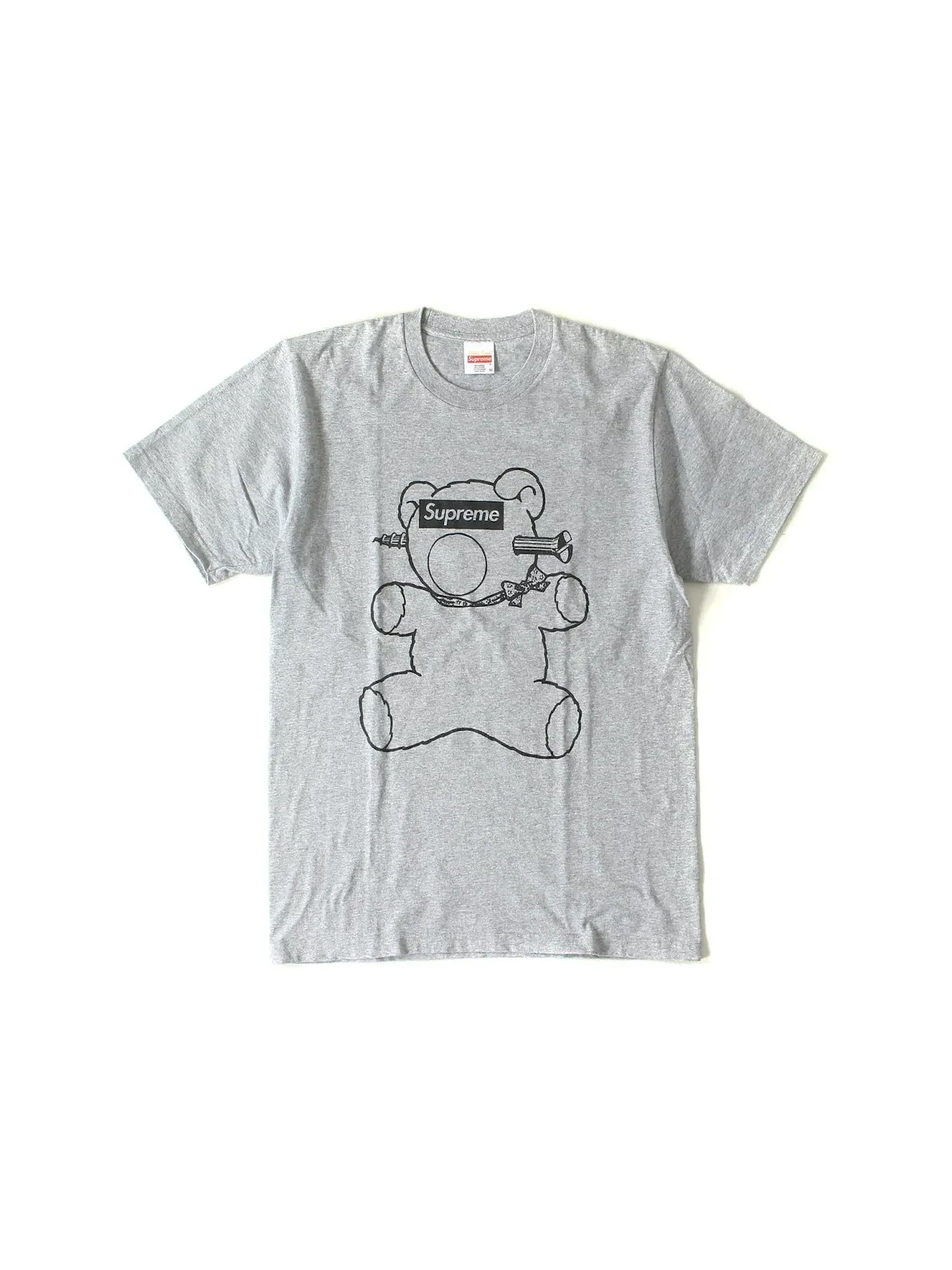 Мужская футболка с принтом Undercover Bear Supreme — изображение 1 из 1, серый