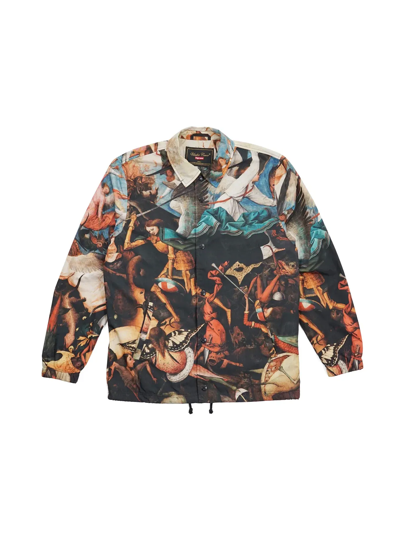 Мужская куртка-бомбер с принтом Supreme Undercover Coaches Jacket — изображение 1 из 1, черный
