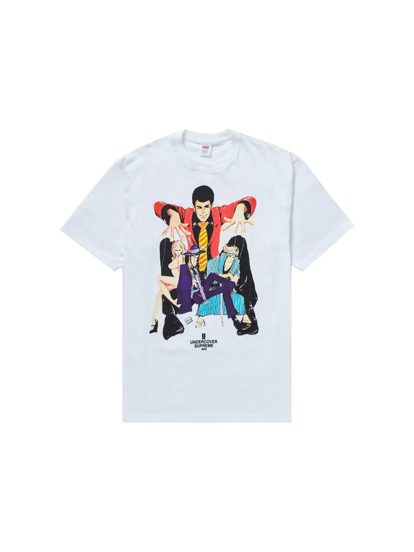 Мужская футболка с принтом Lupin Tee Supreme — изображение 1 из 1, белый