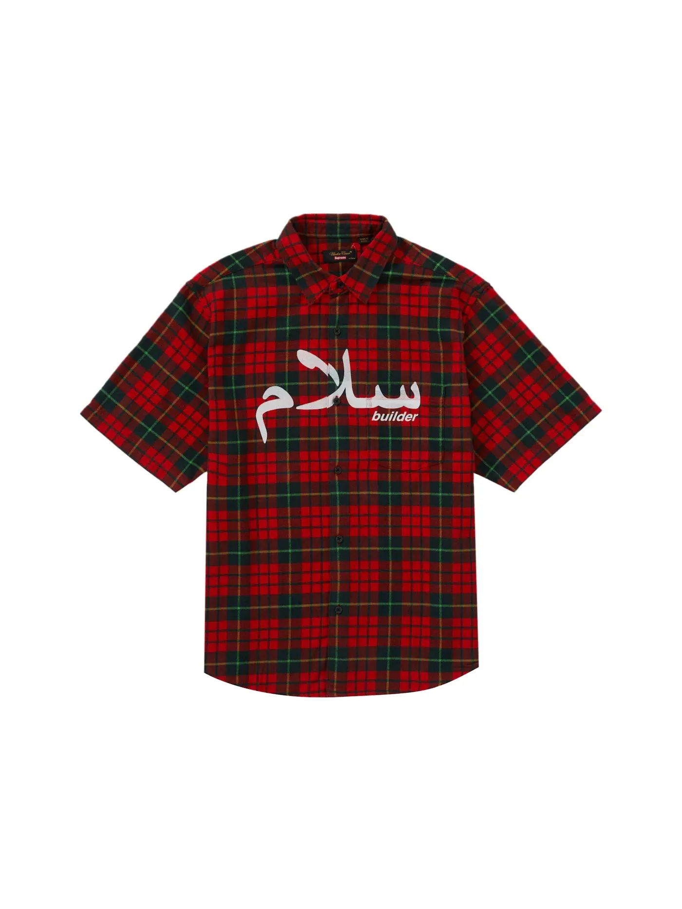 Мужская рубашка с принтом Flannel Shirt Supreme — изображение 1 из 2, красный