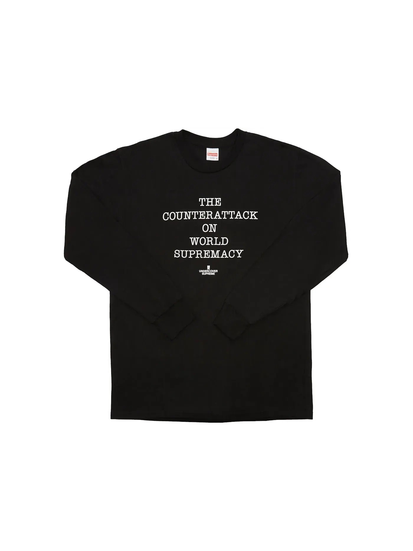 Мужская футболка с длинным рукавом с принтом Tee Supreme — изображение 1 из 2, черный