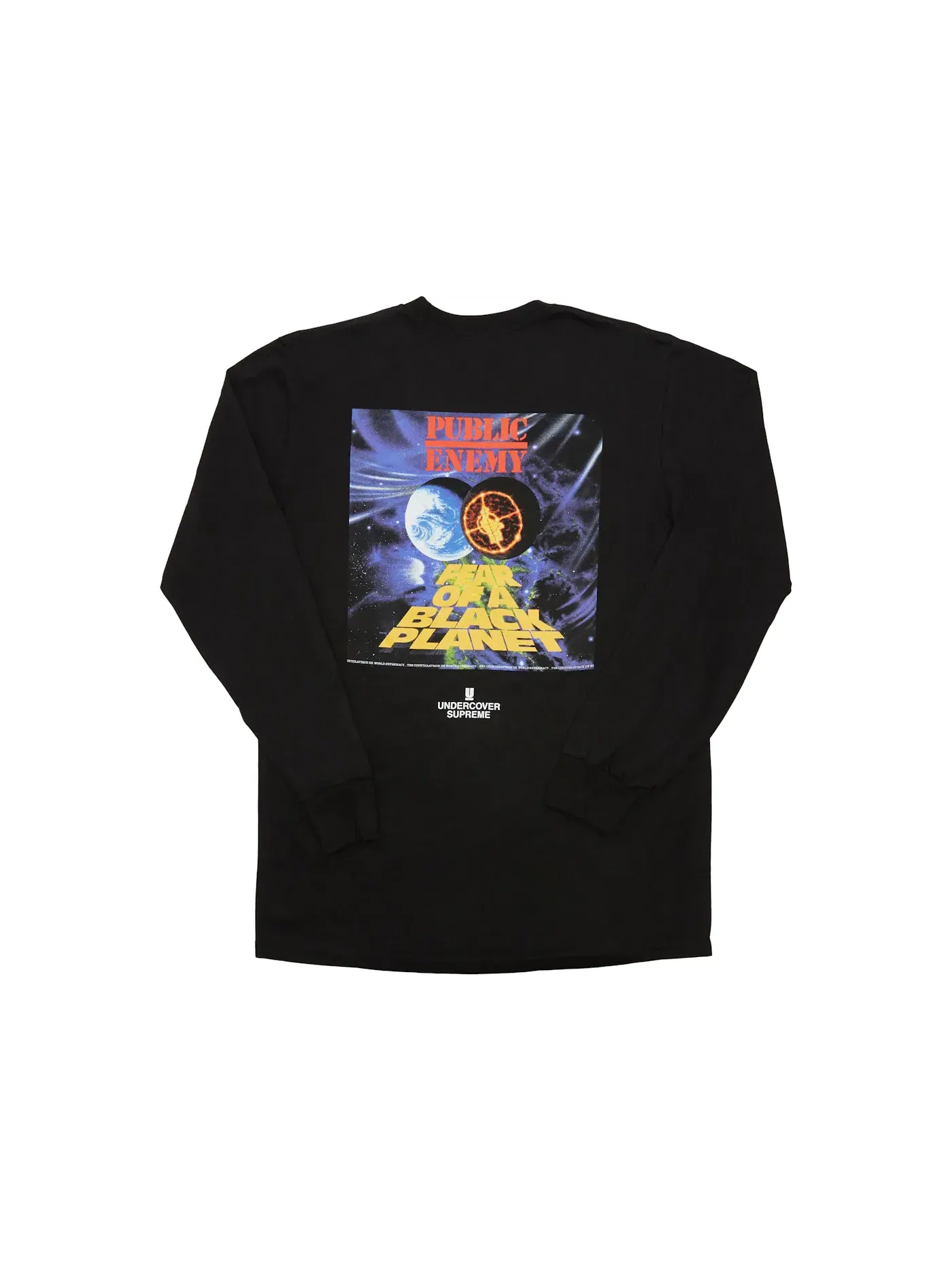 Мужская футболка с длинным рукавом с принтом Tee Supreme — изображение 2 из 2, черный