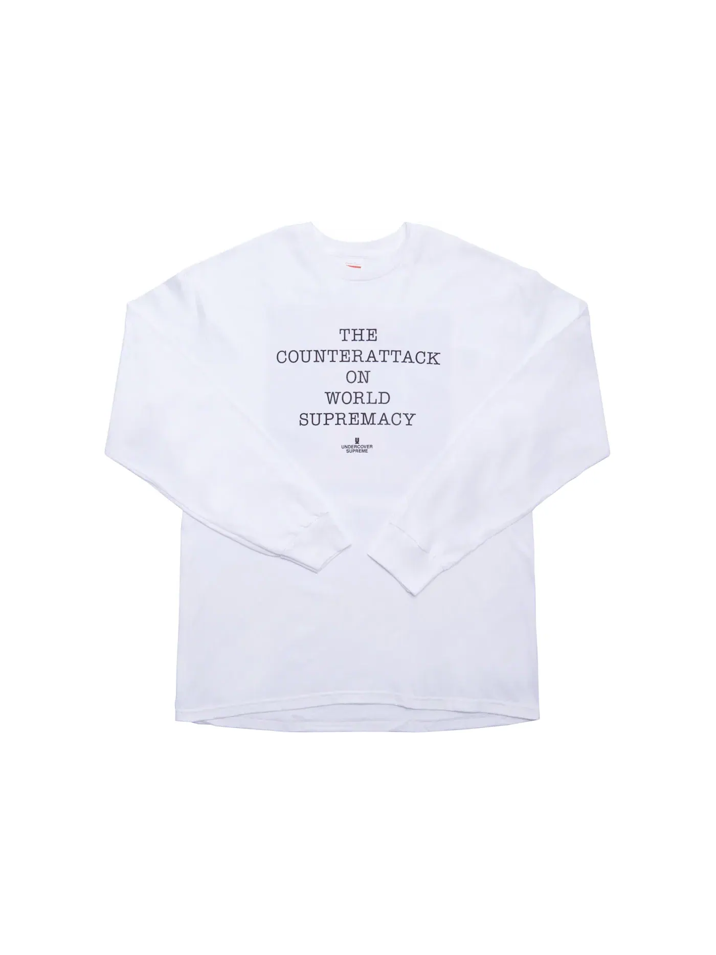 Мужская футболка с длинным рукавом с принтом Supreme UNDERCOVER/Public Enemy Counterattack Tee — изображение 1 из 2, белый