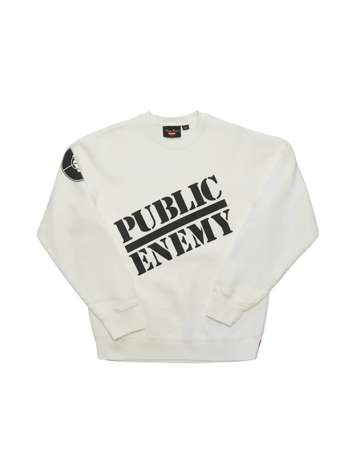 Мужской свитшот с принтом Supreme UNDERCOVER/Public Enemy — изображение 1 из 2, белый