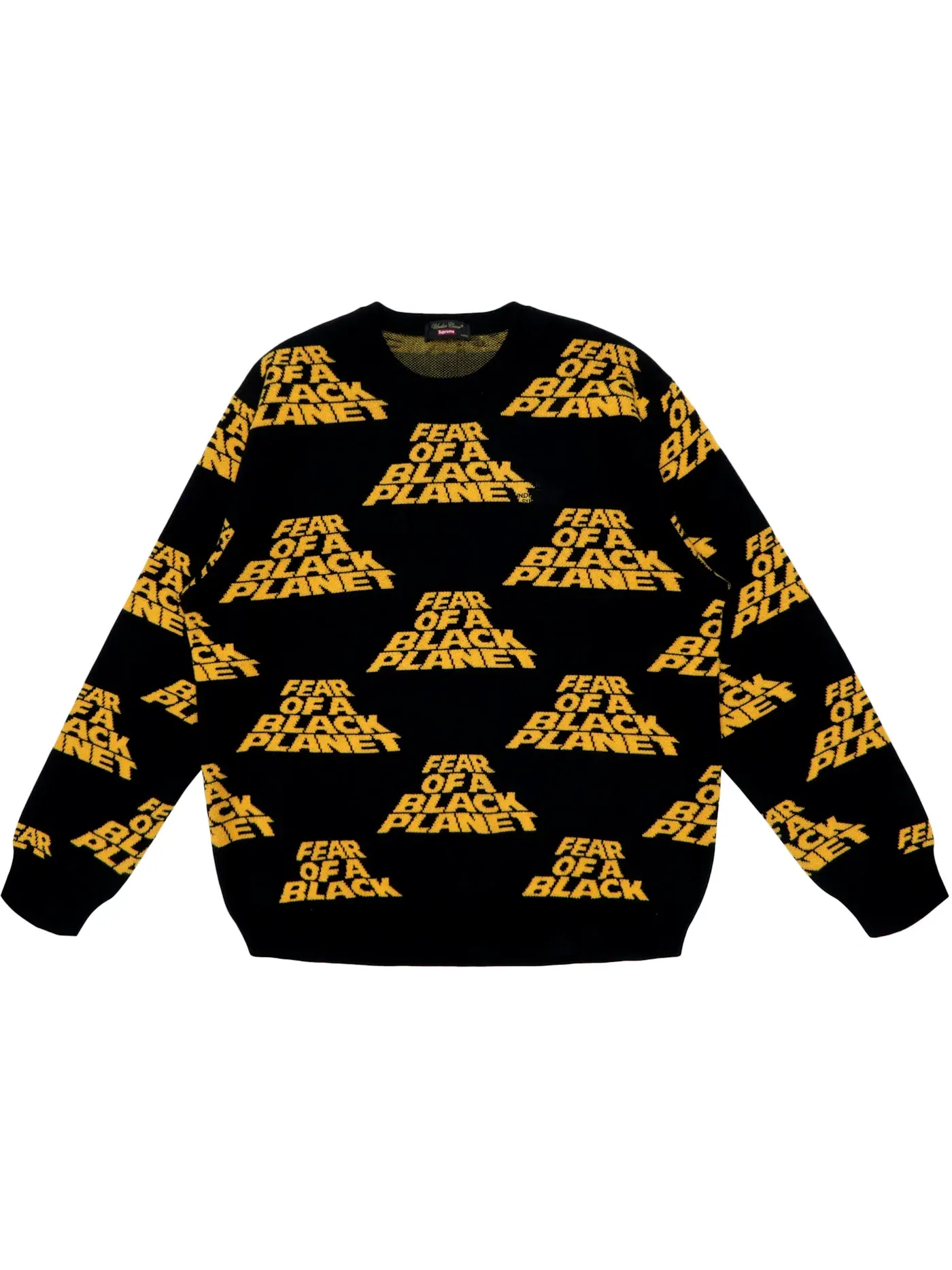 Мужской свитер с принтом Supreme UNDERCOVER/Public Enemy Sweater — изображение 1 из 1, черный