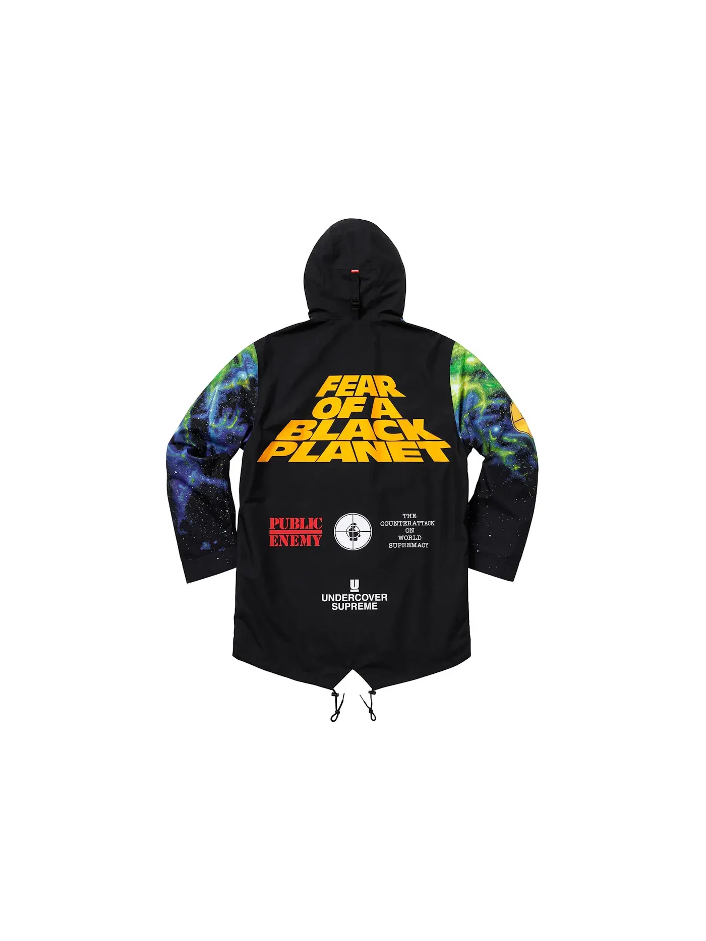 Мужская парка с принтом Supreme UNDERCOVER/Public Enemy Taped Seam Parka — изображение 3 из 3, мульти