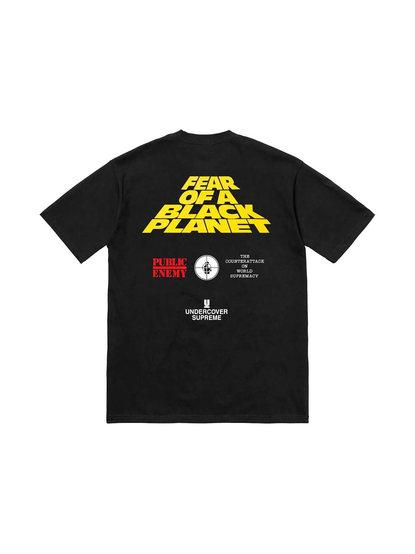 Мужская футболка с принтом Public Enemy White House Tee Supreme — изображение 2 из 2, черный