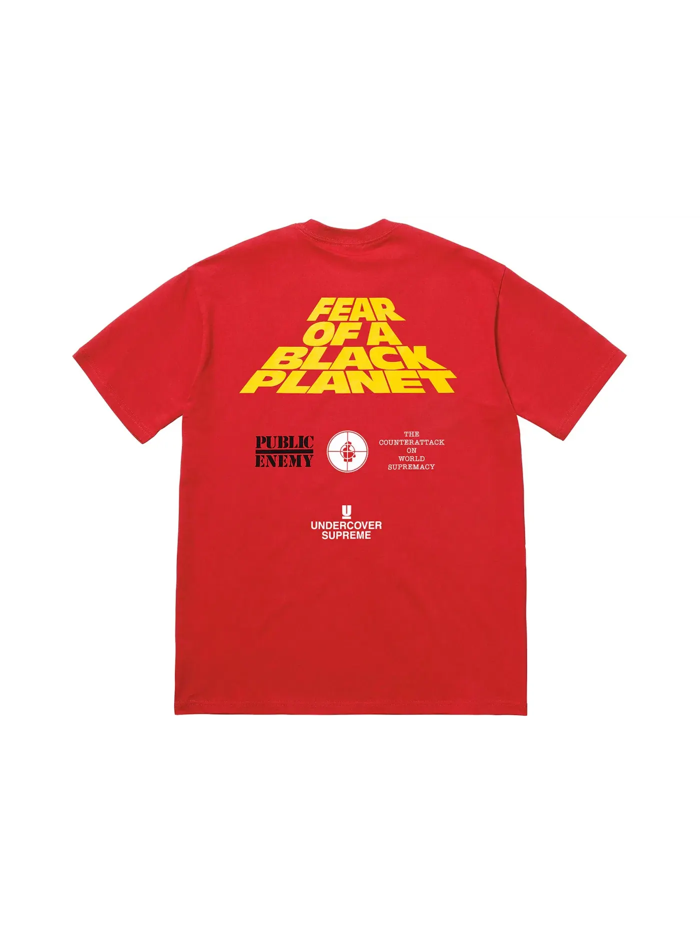 Мужская футболка с принтом Supreme UNDERCOVER/Public Enemy White House Tee — изображение 2 из 2, красный