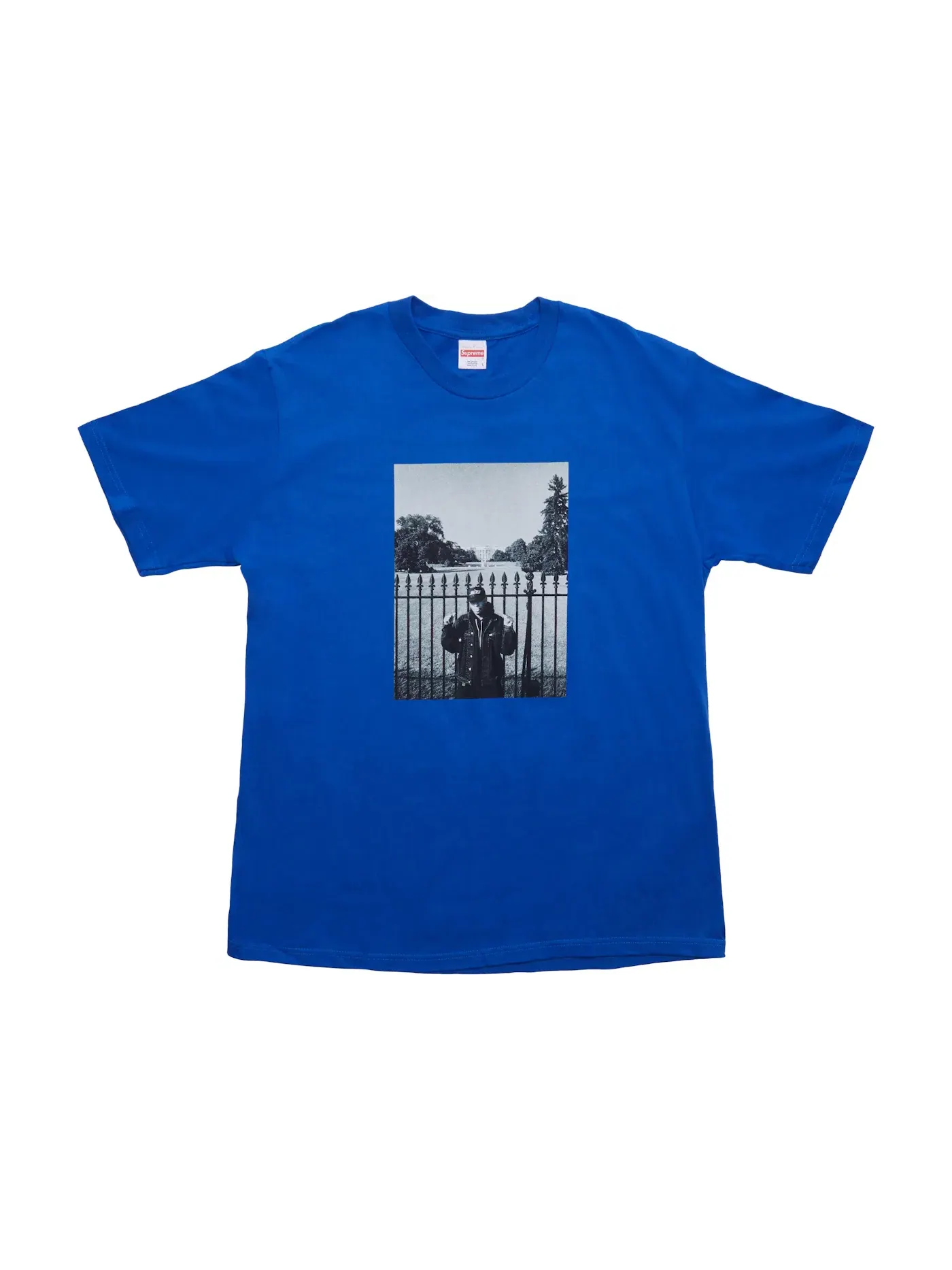 Мужская футболка с принтом Supreme UNDERCOVER/Public Enemy White House Tee — изображение 1 из 2, королевский