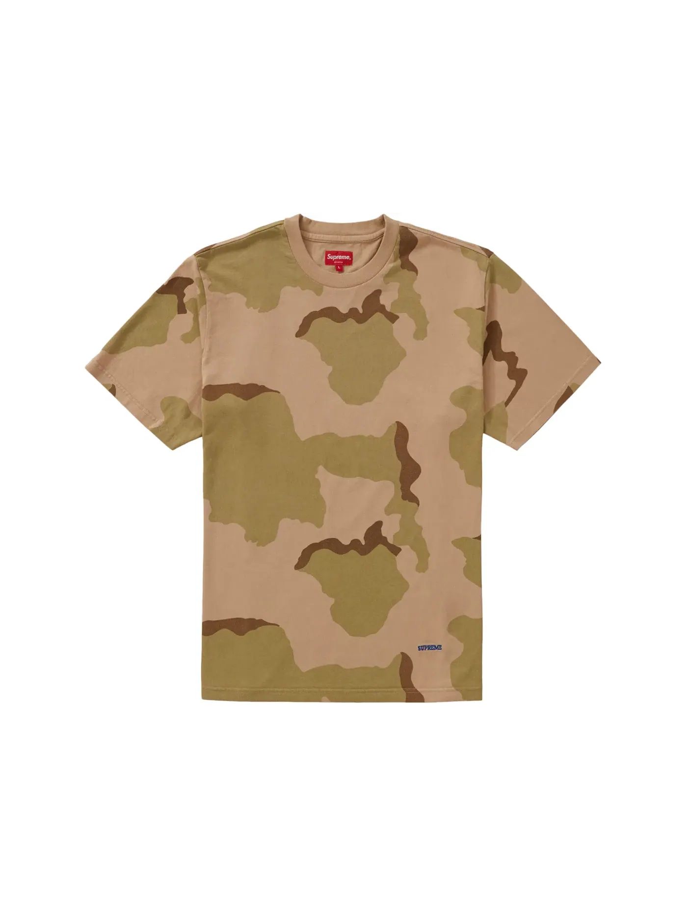 Мужская футболка с коротким рукавом с камуфляжным принтом Supreme, Desert Camo — изображение 1 из 1