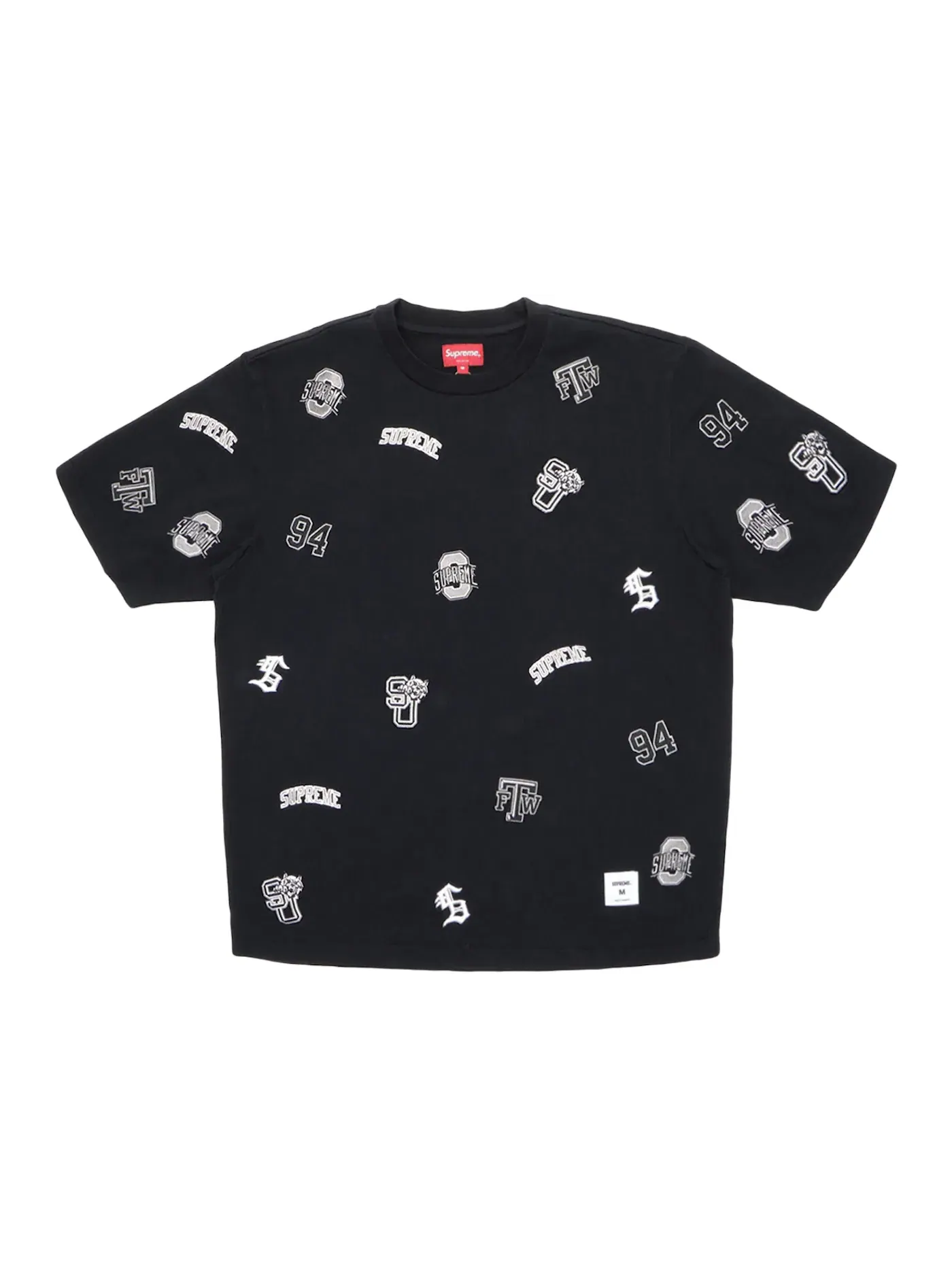 Мужская футболка с принтом Supreme S/S Top (SS20) — изображение 1 из 2, черный