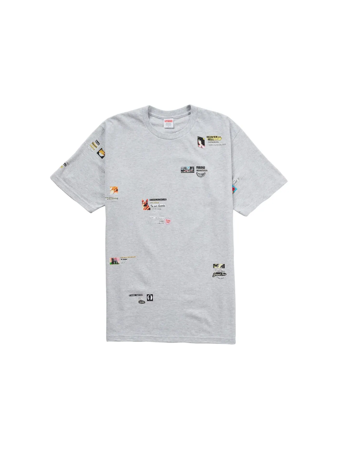 Мужская футболка Supreme Tee — изображение 1 из 2, серый