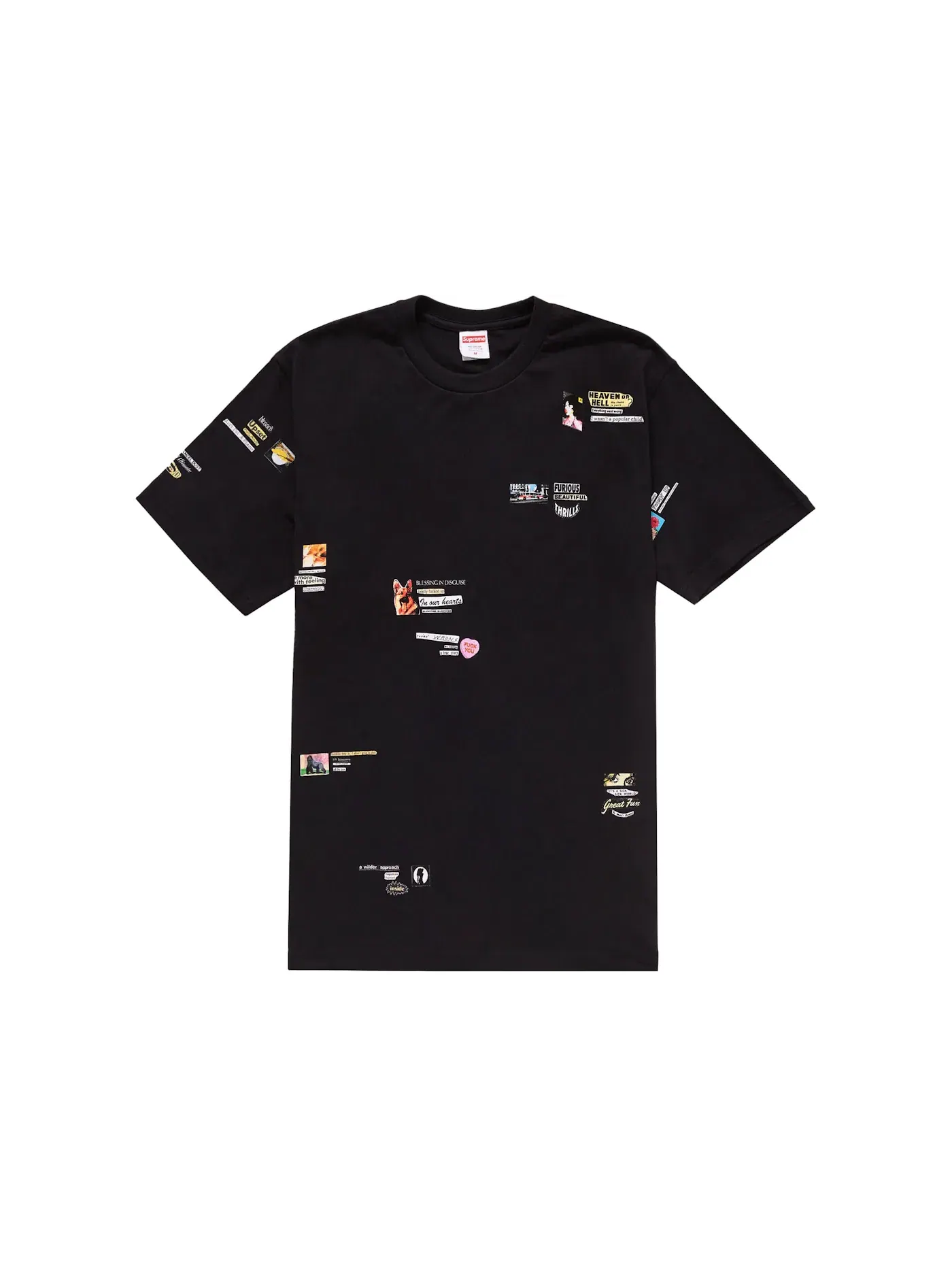 Мужская футболка с принтом Supreme Tee — изображение 1 из 2, черный