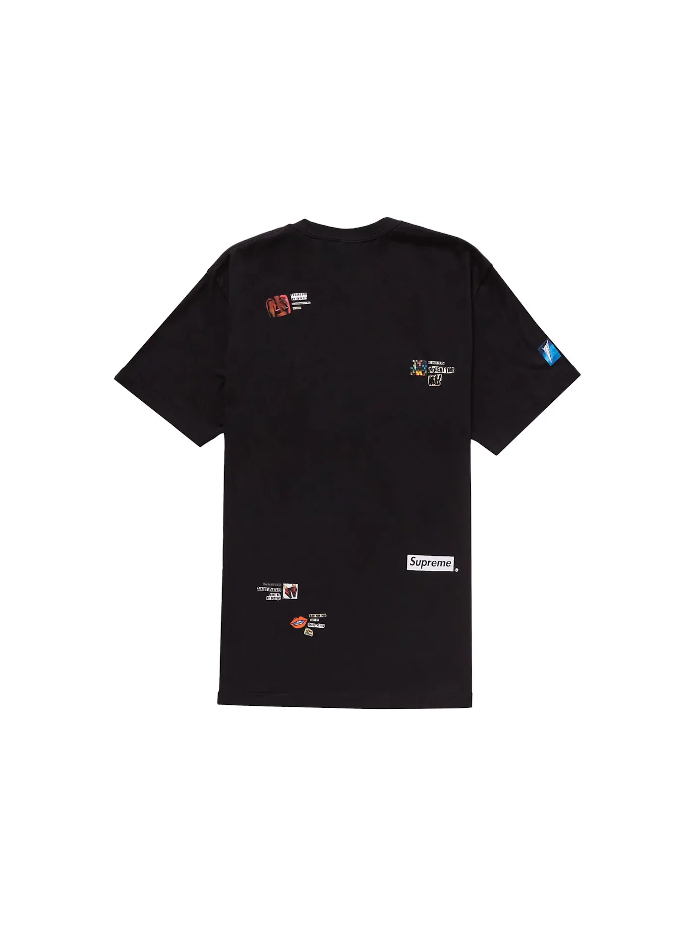 Мужская футболка с принтом Supreme Tee — изображение 2 из 2, черный