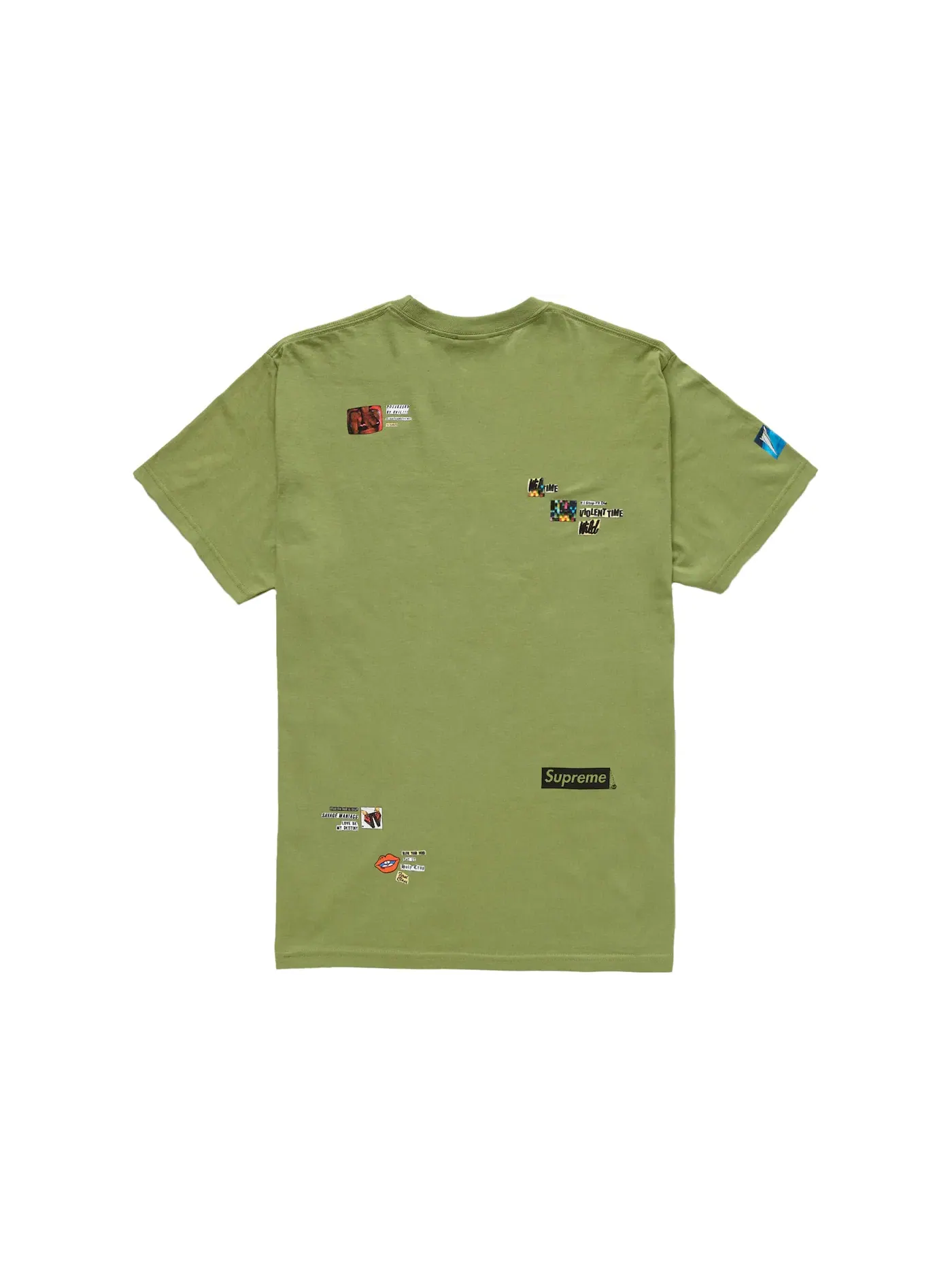 Мужская футболка с принтом Supreme Upset Tee — изображение 2 из 2, мох