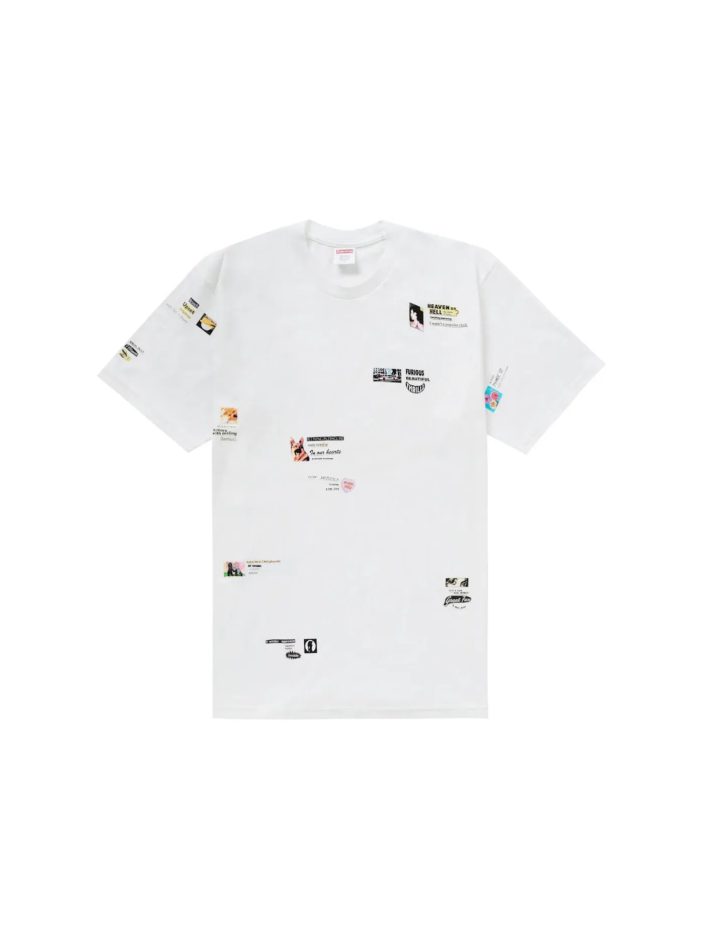 Мужская футболка с принтом Supreme Tee — изображение 1 из 2, белый