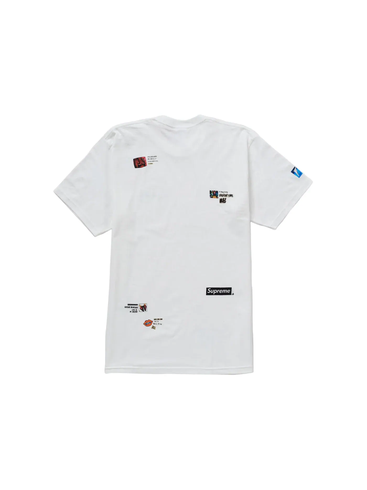 Мужская футболка с принтом Supreme Tee — изображение 2 из 2, белый