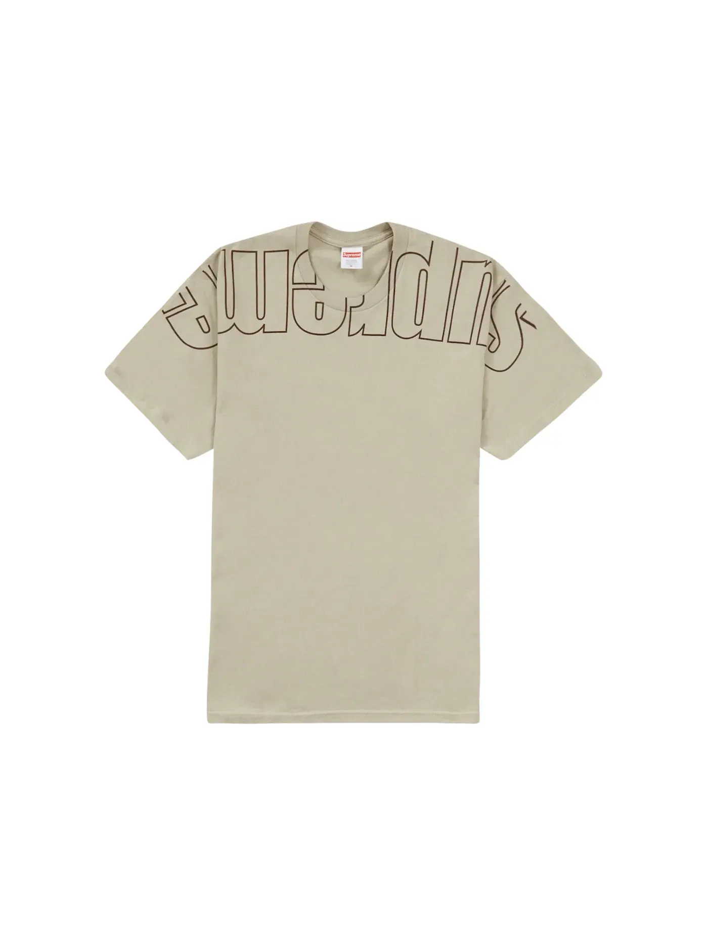 Мужская футболка с принтом Supreme Tee — изображение 1 из 1, серый