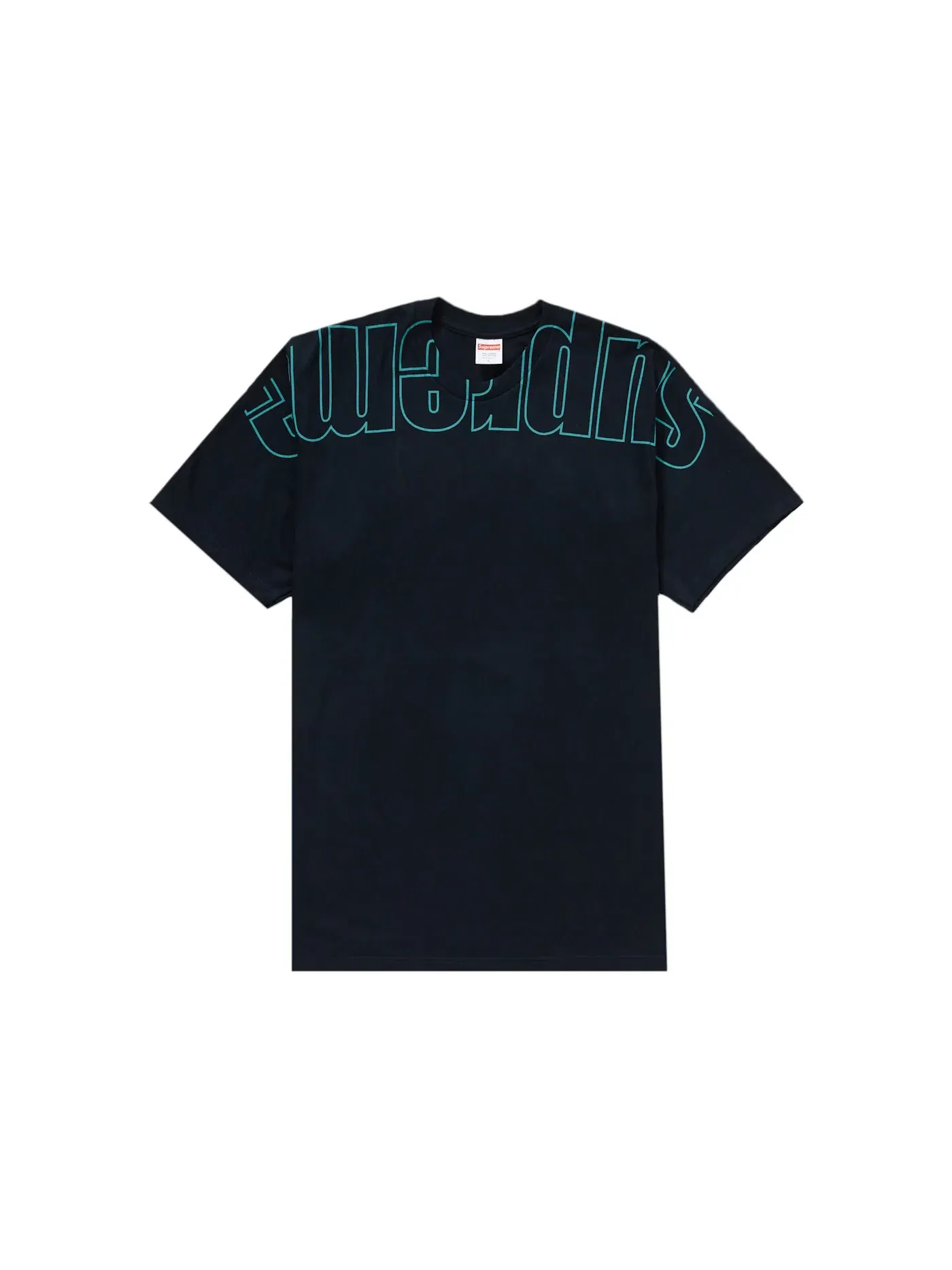 Мужская футболка с принтом Supreme Tee — изображение 1 из 1, темно-синий