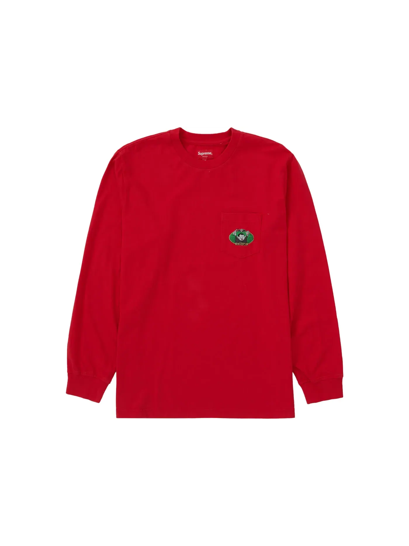 Мужская футболка с длинным рукавом Supreme Vampire Boy L/S Pocket Tee — изображение 1 из 1, красный