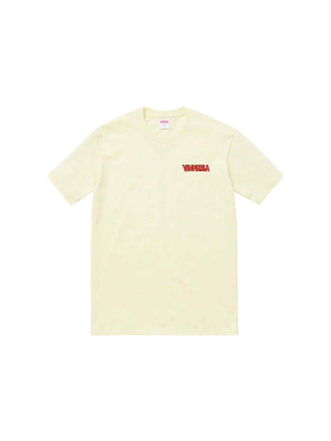 Мужская футболка с принтом Supreme Vampirella Card Tee — изображение 1 из 1, бледный желтый