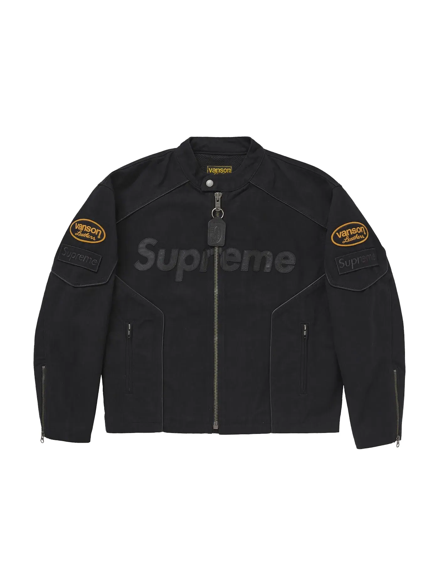 Мужская куртка из кордуры с хлопком Supreme Vanson Leathers — изображение 1 из 4, черный