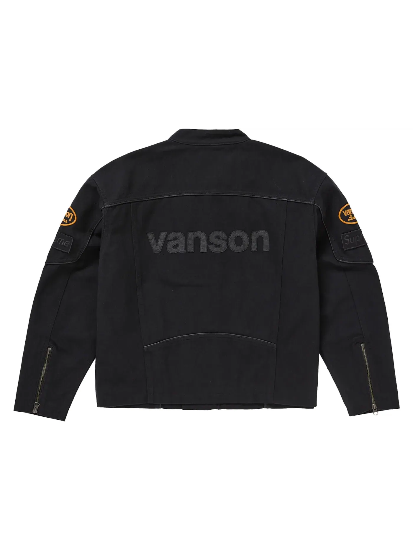 Мужская куртка из кордуры с хлопком Supreme Vanson Leathers — изображение 3 из 4, черный