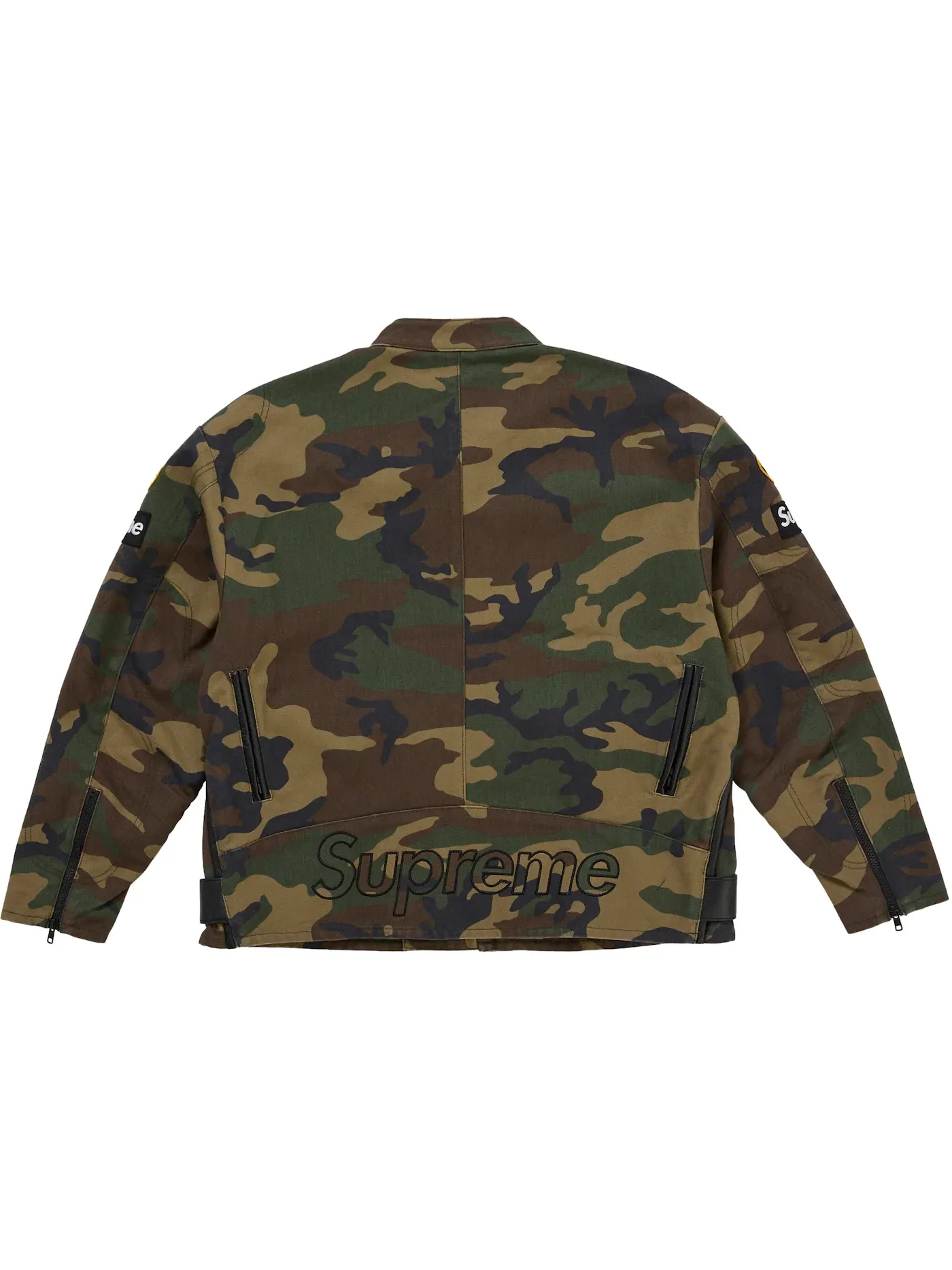 Мужская куртка Cordura из коллекции SS26 Supreme Vanson Leathers, Woodland Camo — изображение 3 из 3