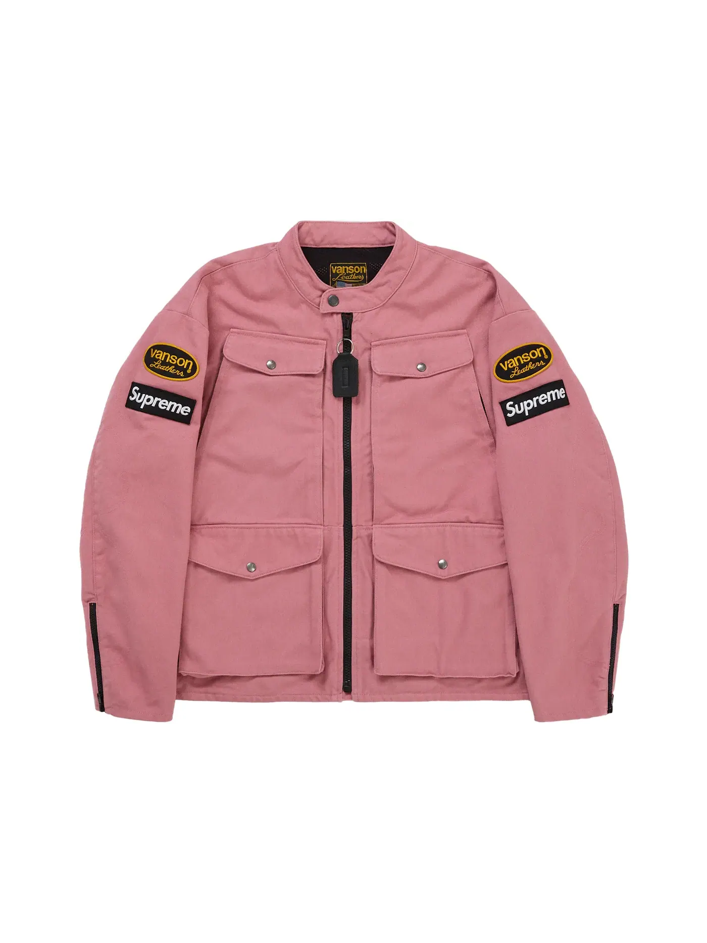 Мужская куртка из кордуры Vanson Leathers Supreme — изображение 1 из 3, розовый