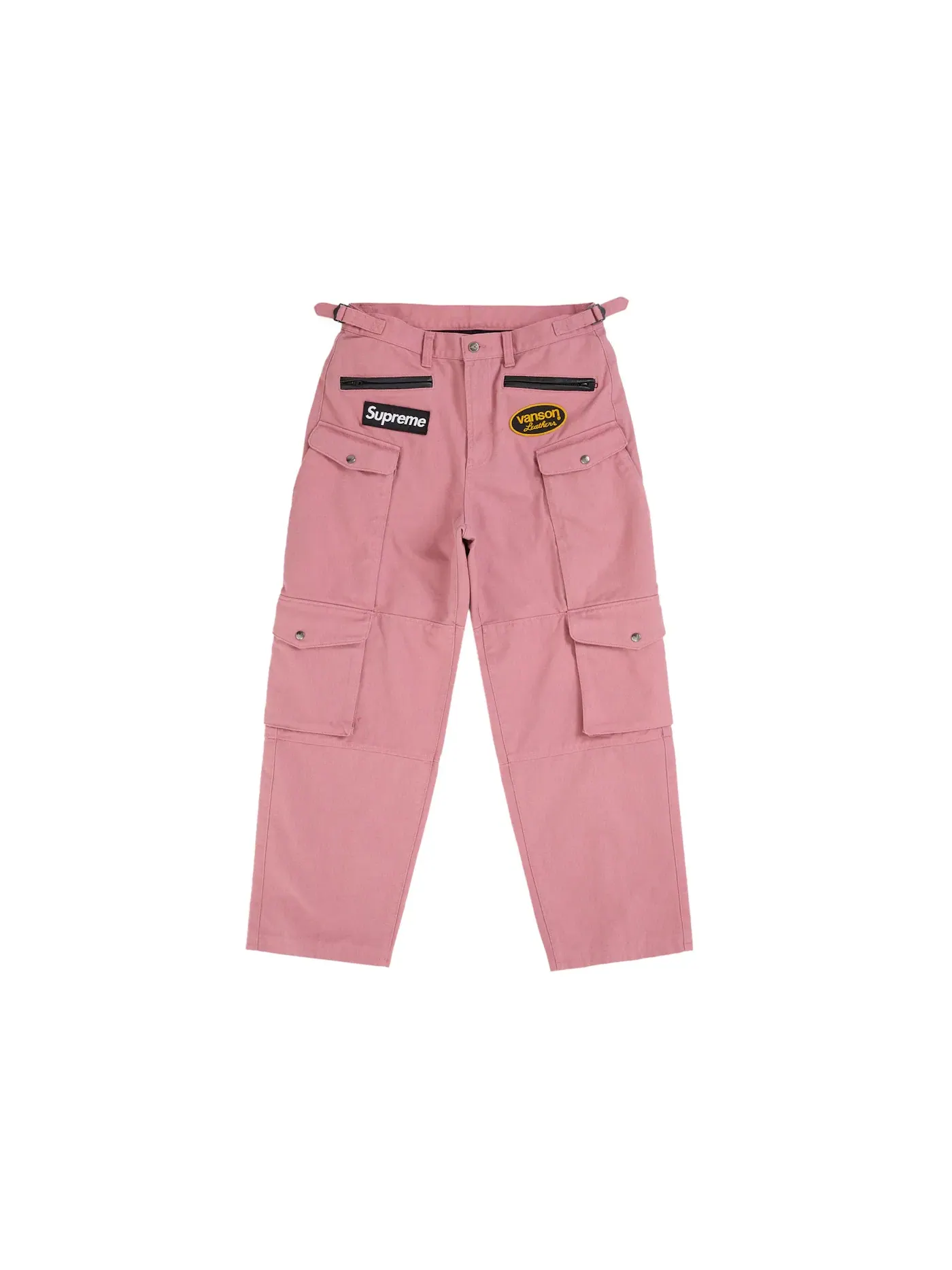 Мужские брюки из кордуры Supreme Vanson Leathers — изображение 1 из 2, розовый