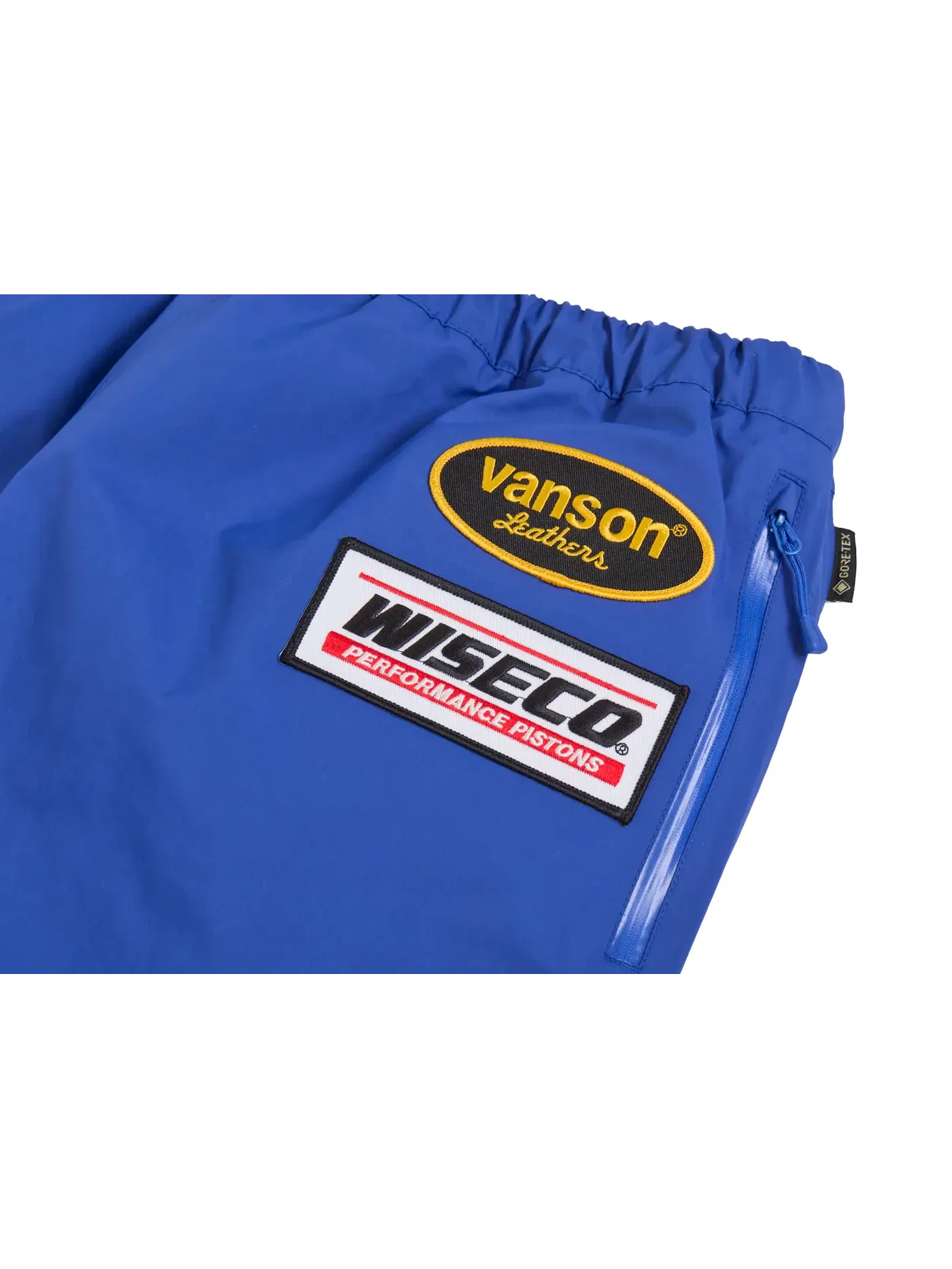 Мужские штаны из кожи с мембраной GORE-TEX Supreme Vanson Leathers — изображение 4 из 4, королевский