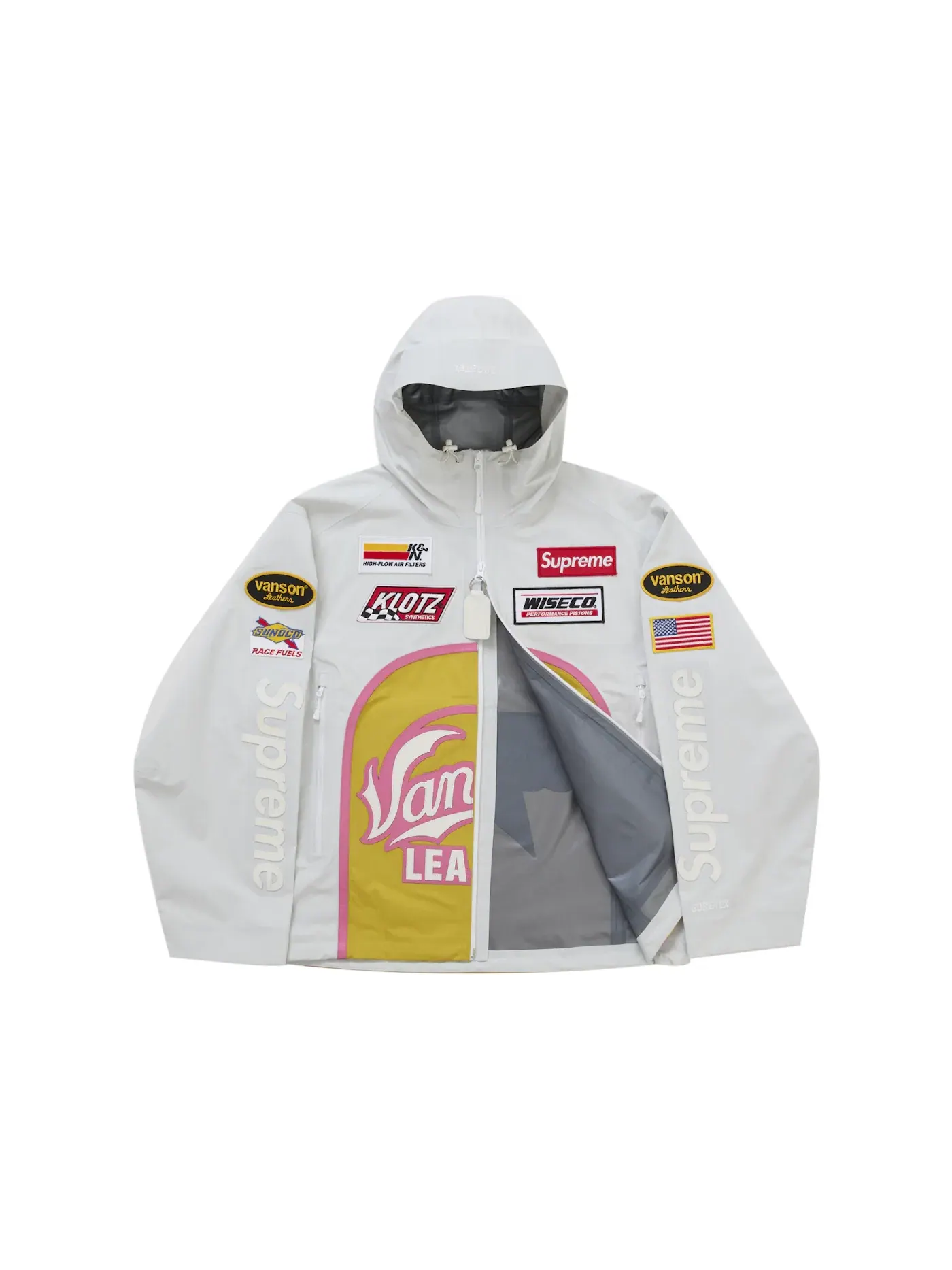 Мужская куртка из GORE-TEX Supreme Vanson Leathers — изображение 2 из 5, белый