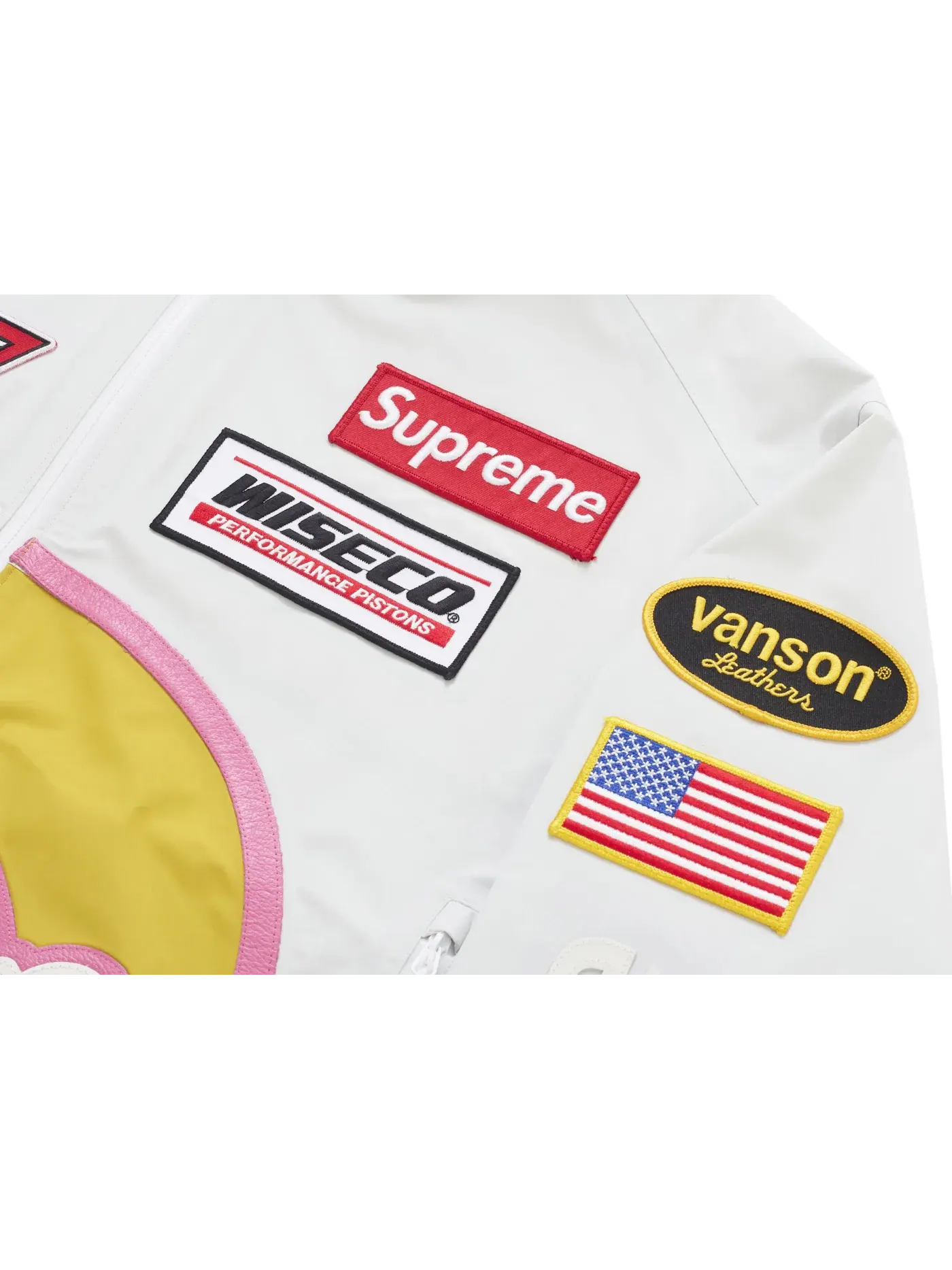 Мужская куртка из GORE-TEX Supreme Vanson Leathers — изображение 4 из 5, белый
