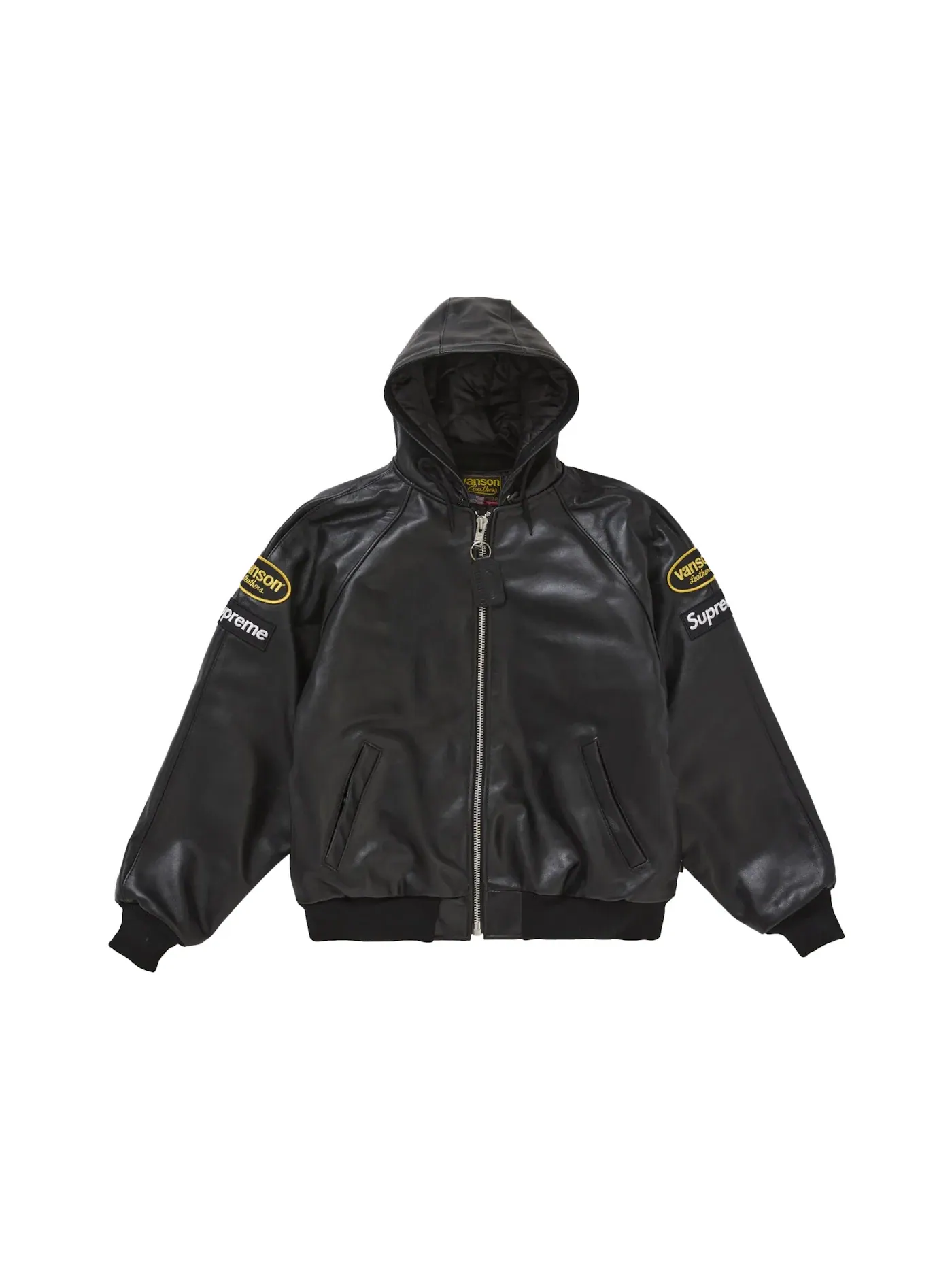 Мужская куртка с капюшоном Leathers Hooded Work Supreme — изображение 1 из 3, черный
