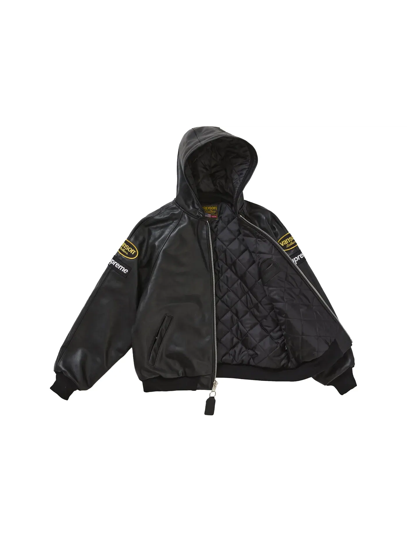 Мужская куртка с капюшоном Leathers Hooded Work Supreme — изображение 2 из 3, черный