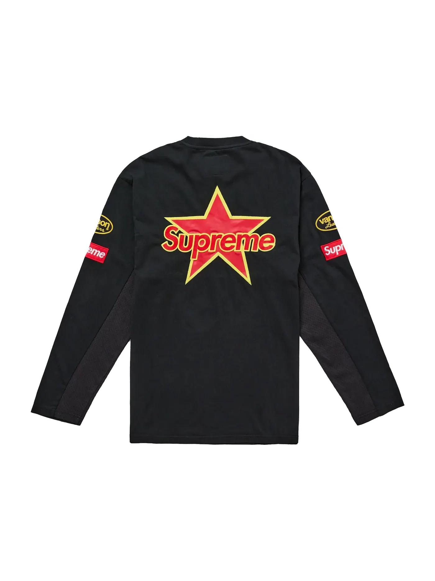 Мужская футболка с длинным рукавом Supreme Vanson Leathers L/S Top — изображение 2 из 2, черный