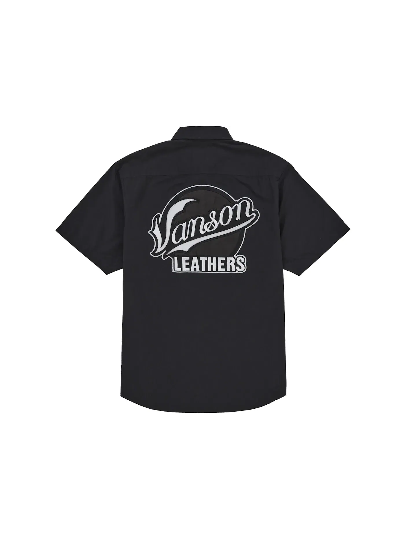 Мужская рабочая рубашка с коротким рукавом Supreme Vanson Leathers S S Work Shirt — изображение 2 из 2, черный